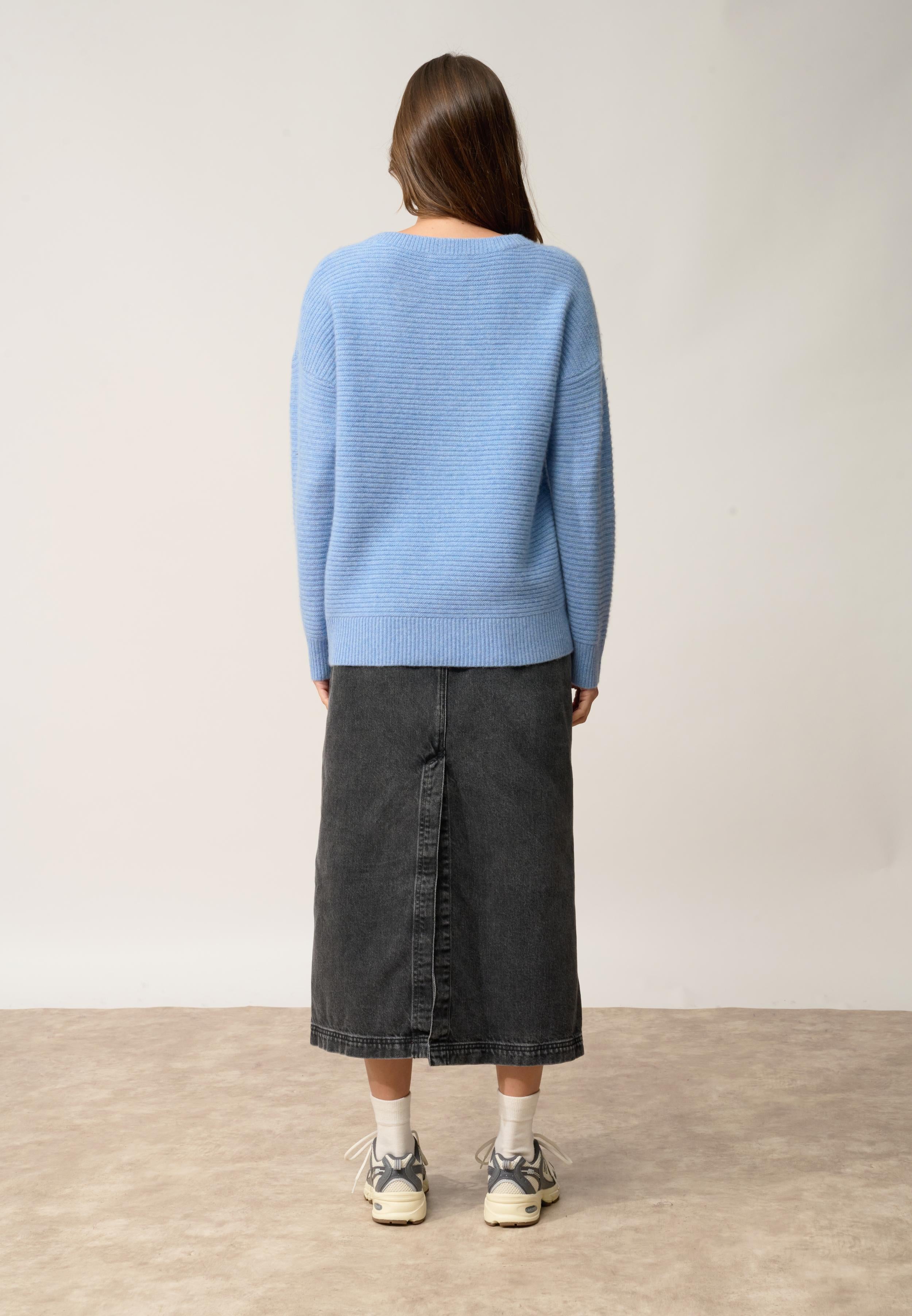 LOUNA pull col rond sky