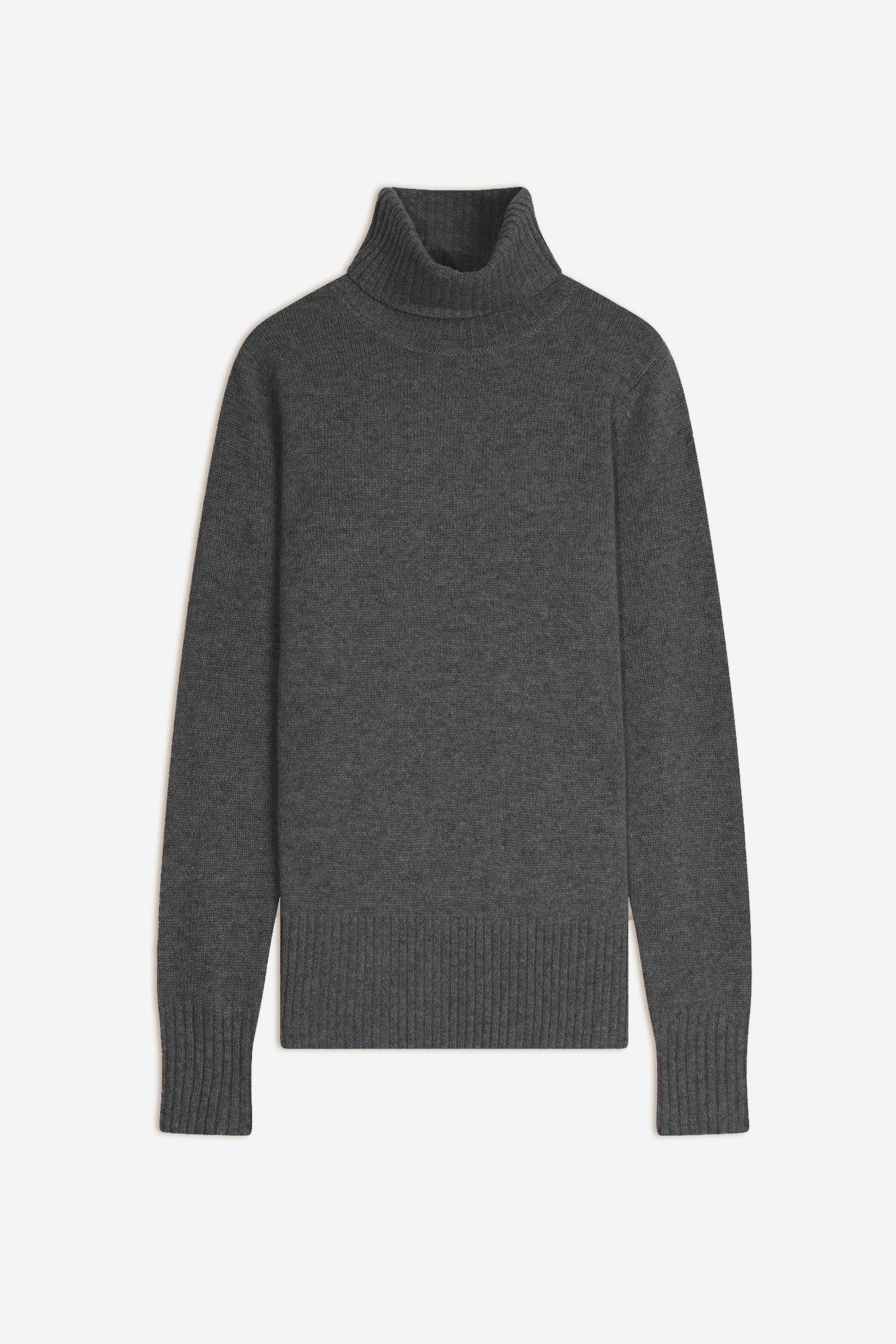 lucie pull col roulé anthracite chiné