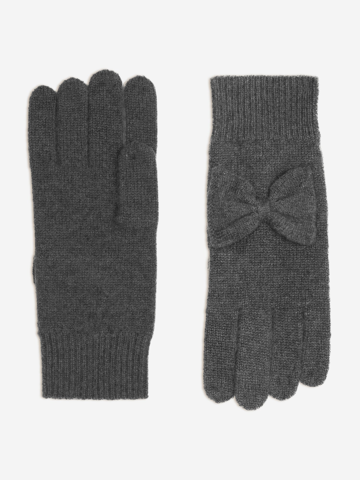 LUCY gants 4 fils anthracite chiné