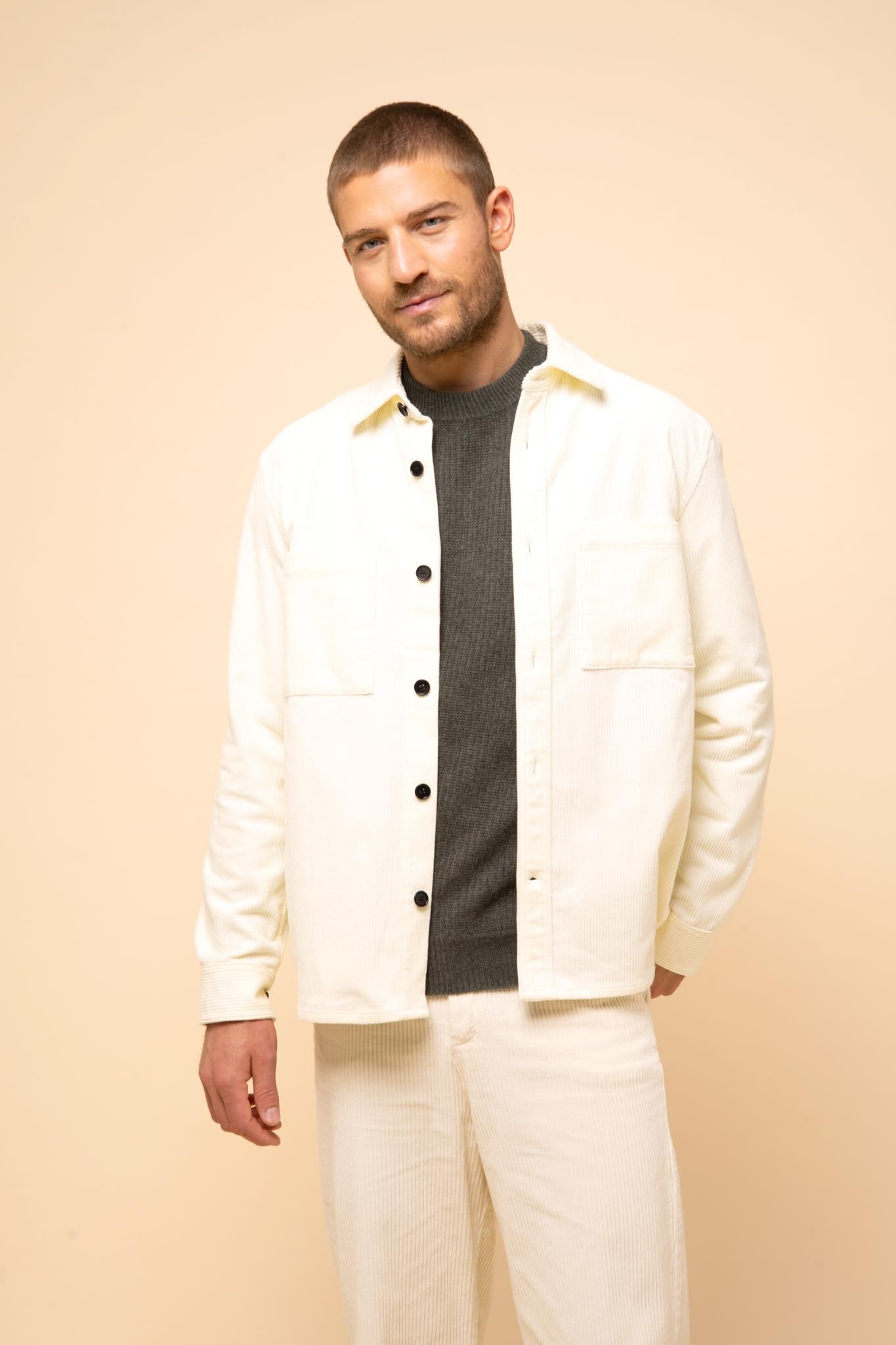 LUKKA pull col rond kaki chiné