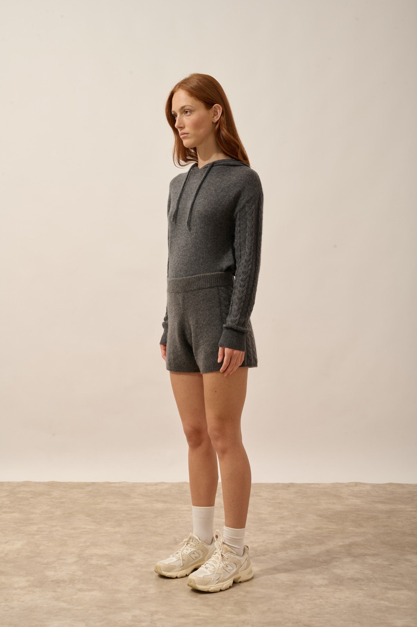 luna short 4 fils anthracite chiné