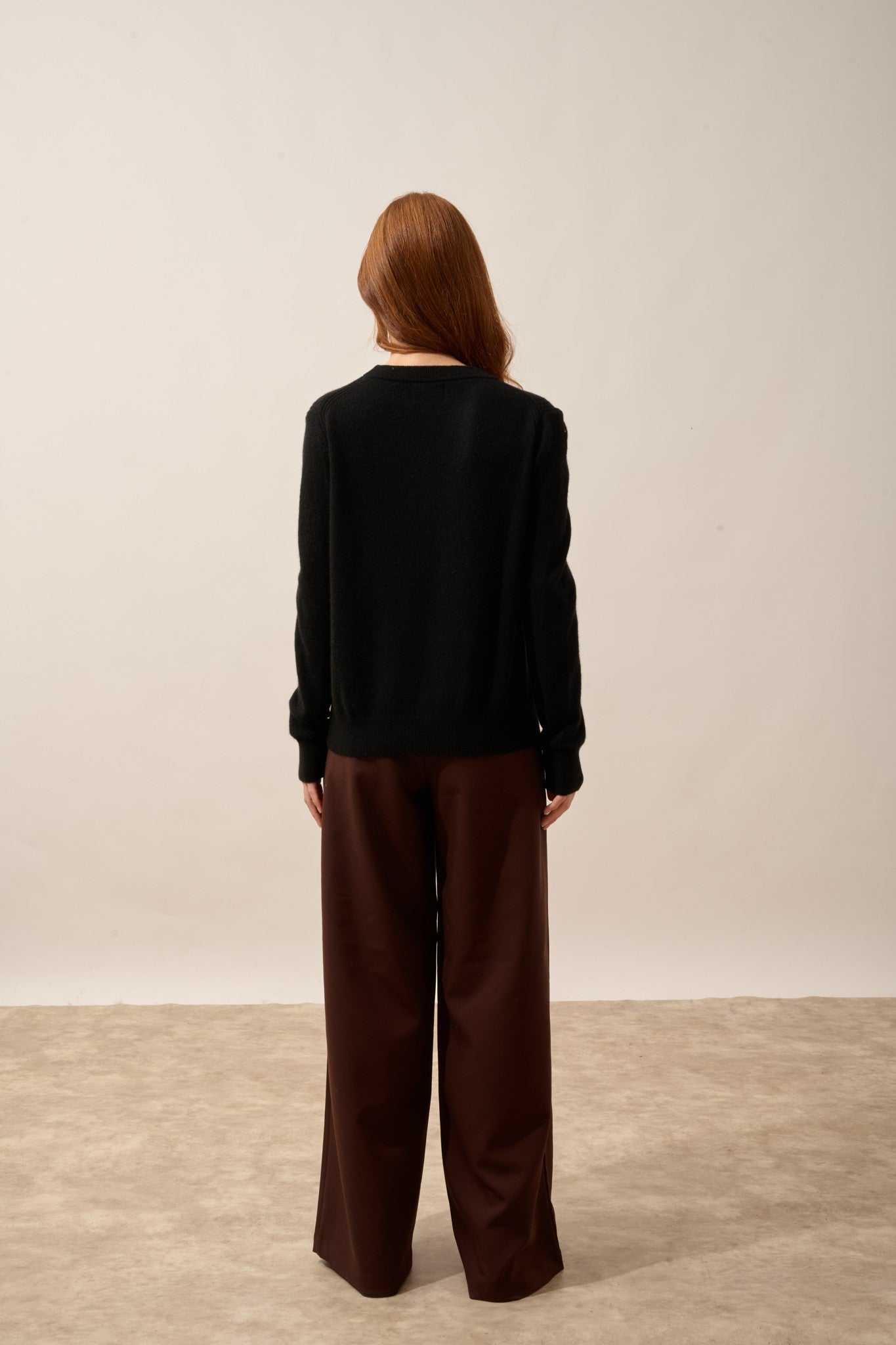 lunera pull col rond noir