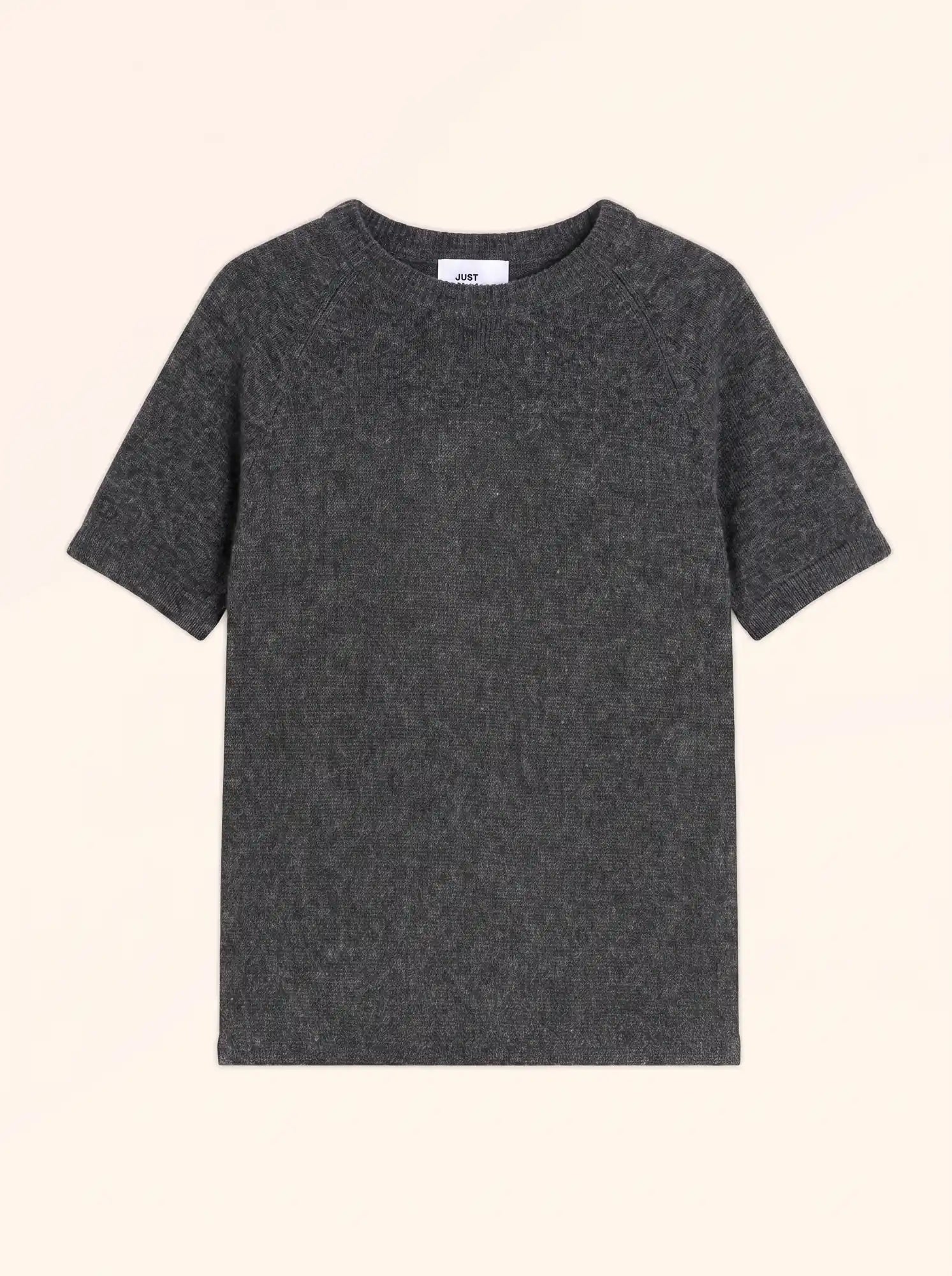 LAÏSA T-Shirt Col Rond Anthracite Chiné