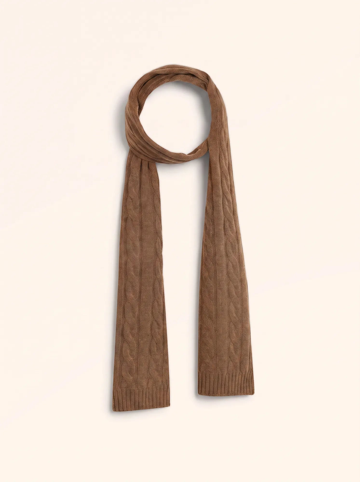AELITH Écharpe 4 Fils Noisette