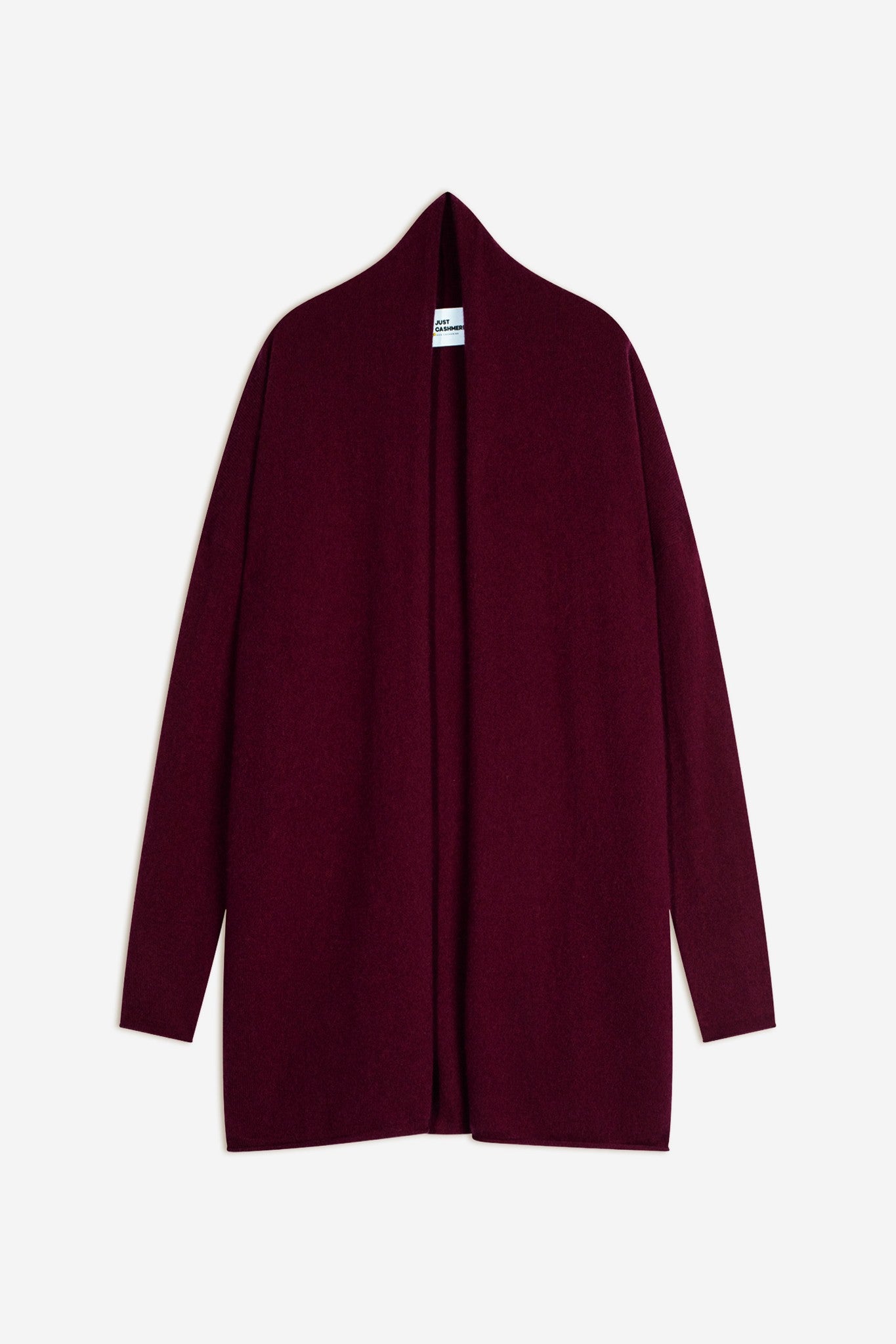 maddie gilet col châle bordeaux