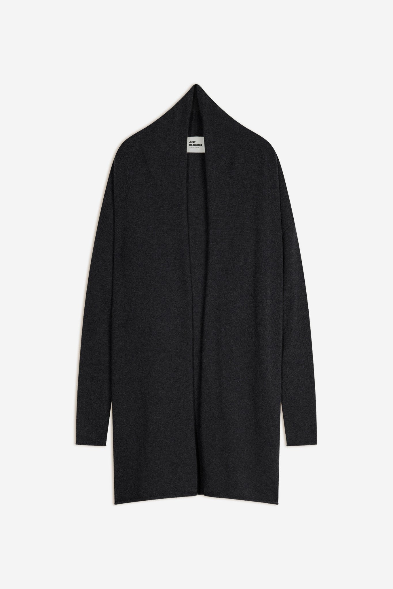 maddie gilet col châle noir chiné