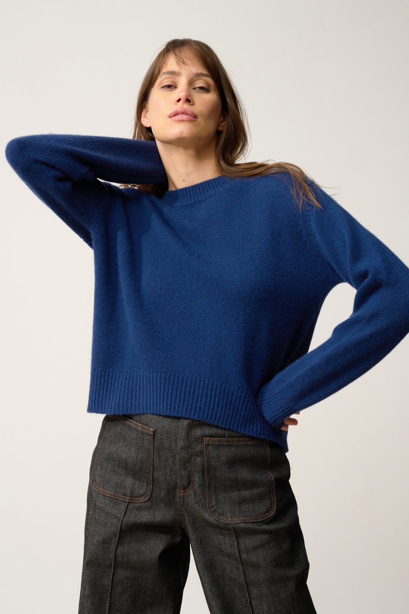 MARGAUX round-neck sweater midnight