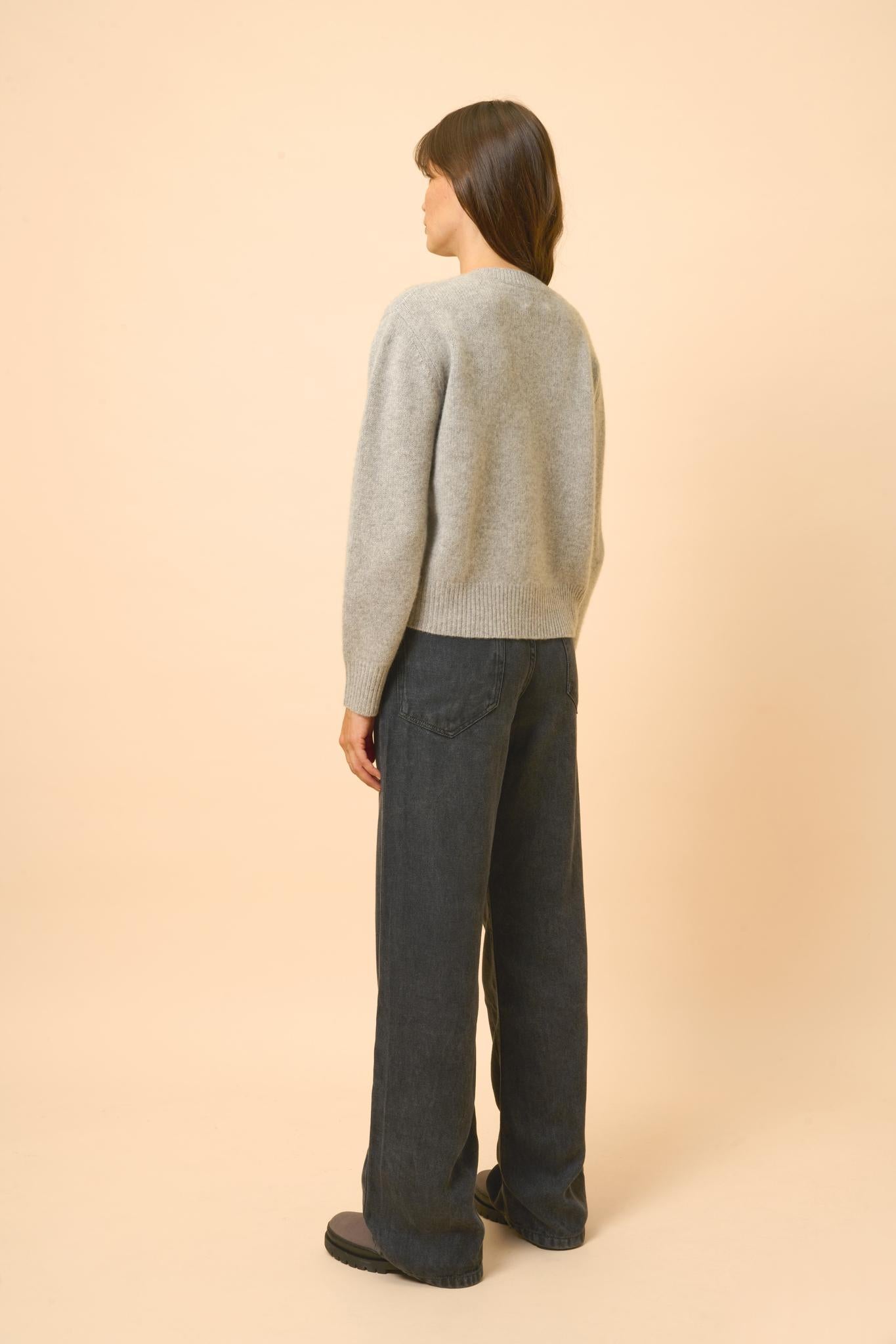 MARGAUX pull col rond nuage chiné