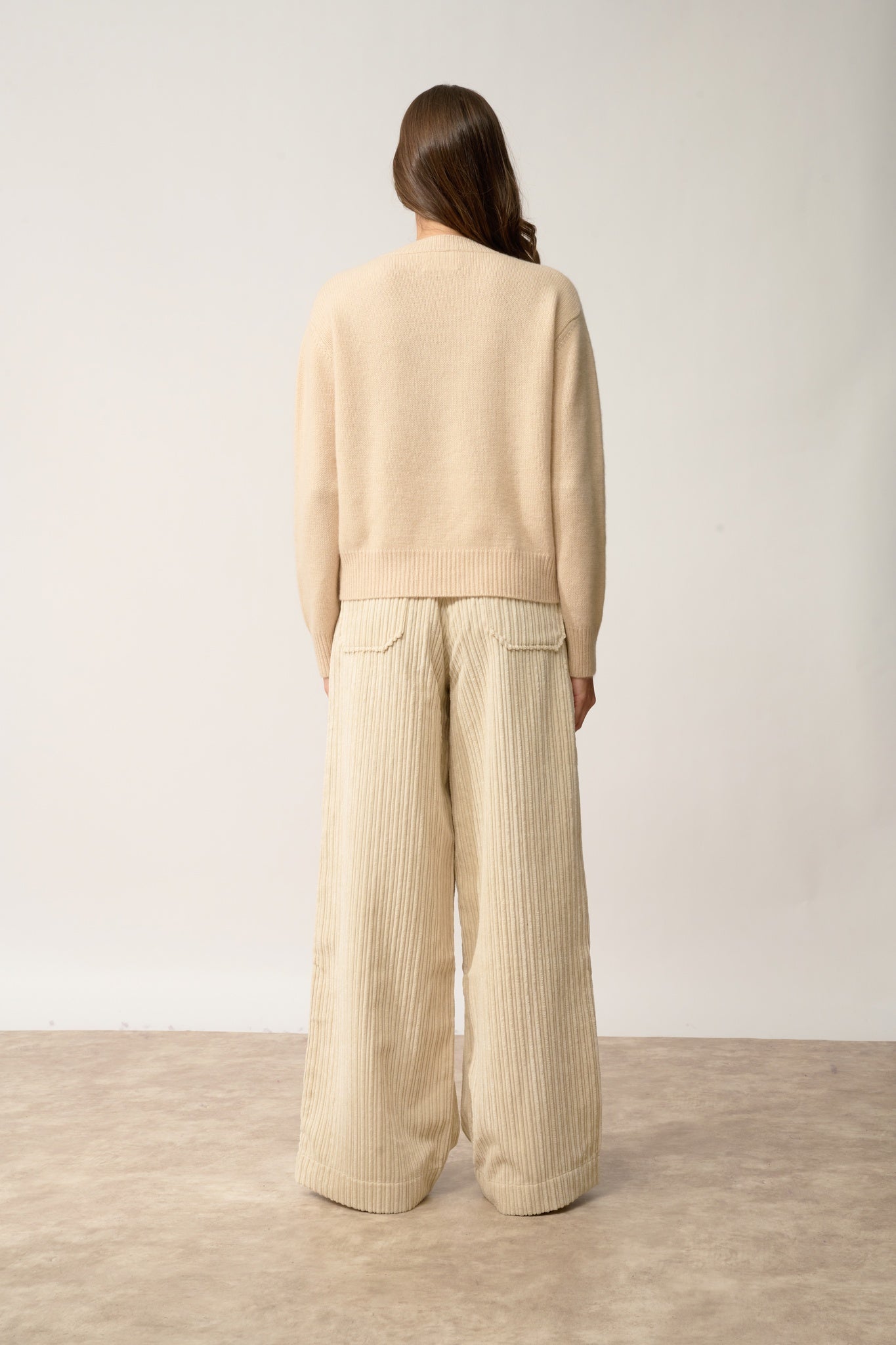 MARGAUX round-neck sweater sand