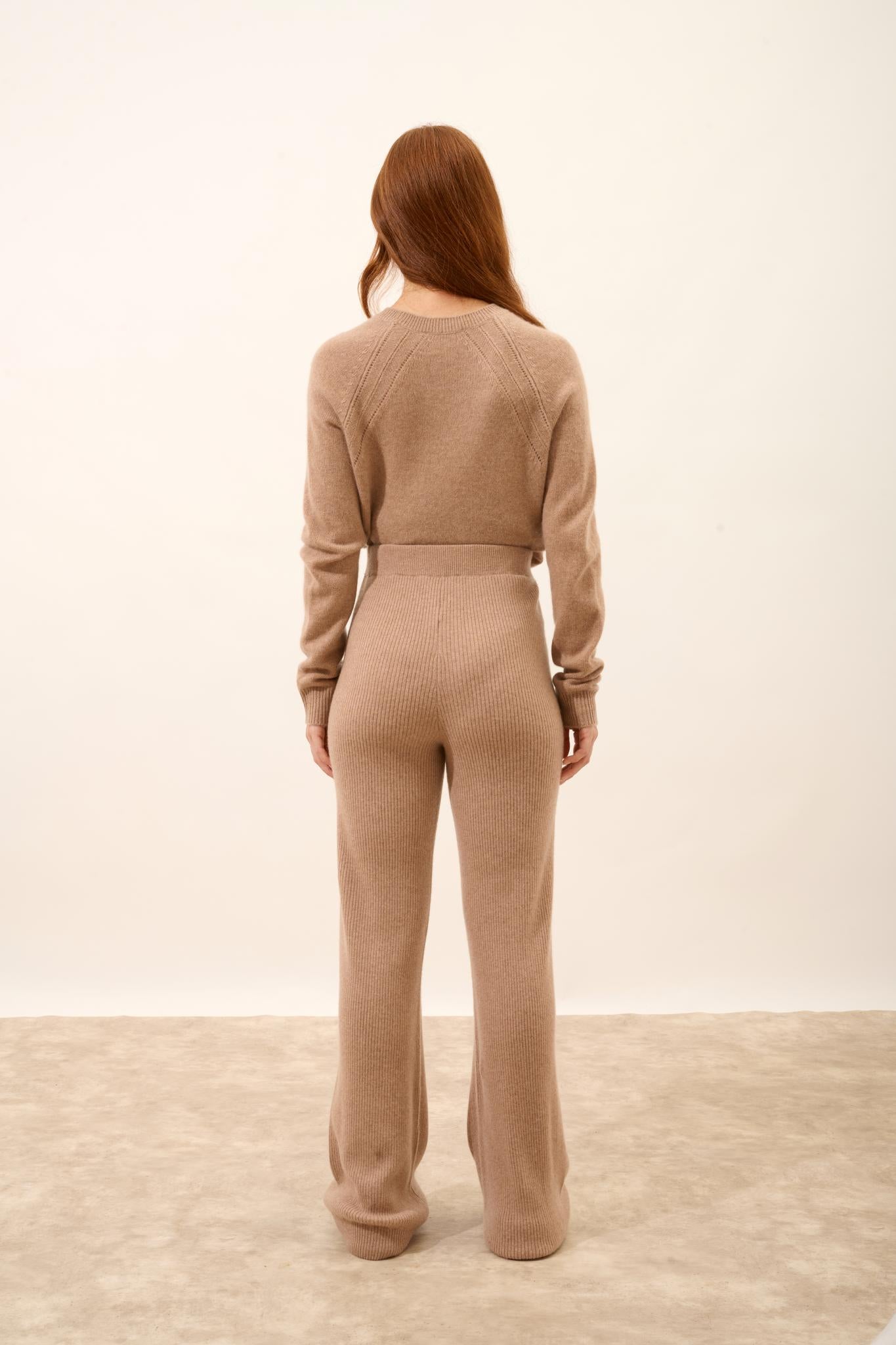 MARGRET pantalon  camel chiné