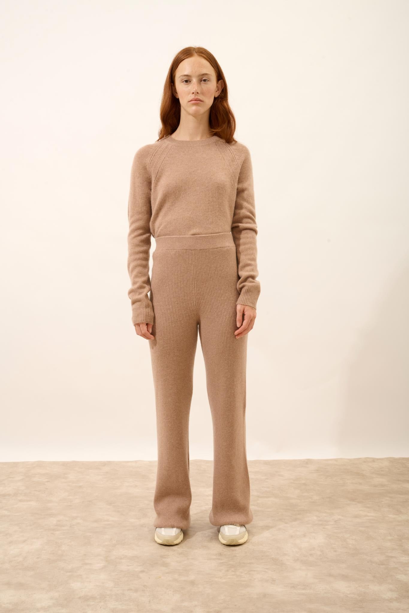 MARGRET pantalon  camel chiné