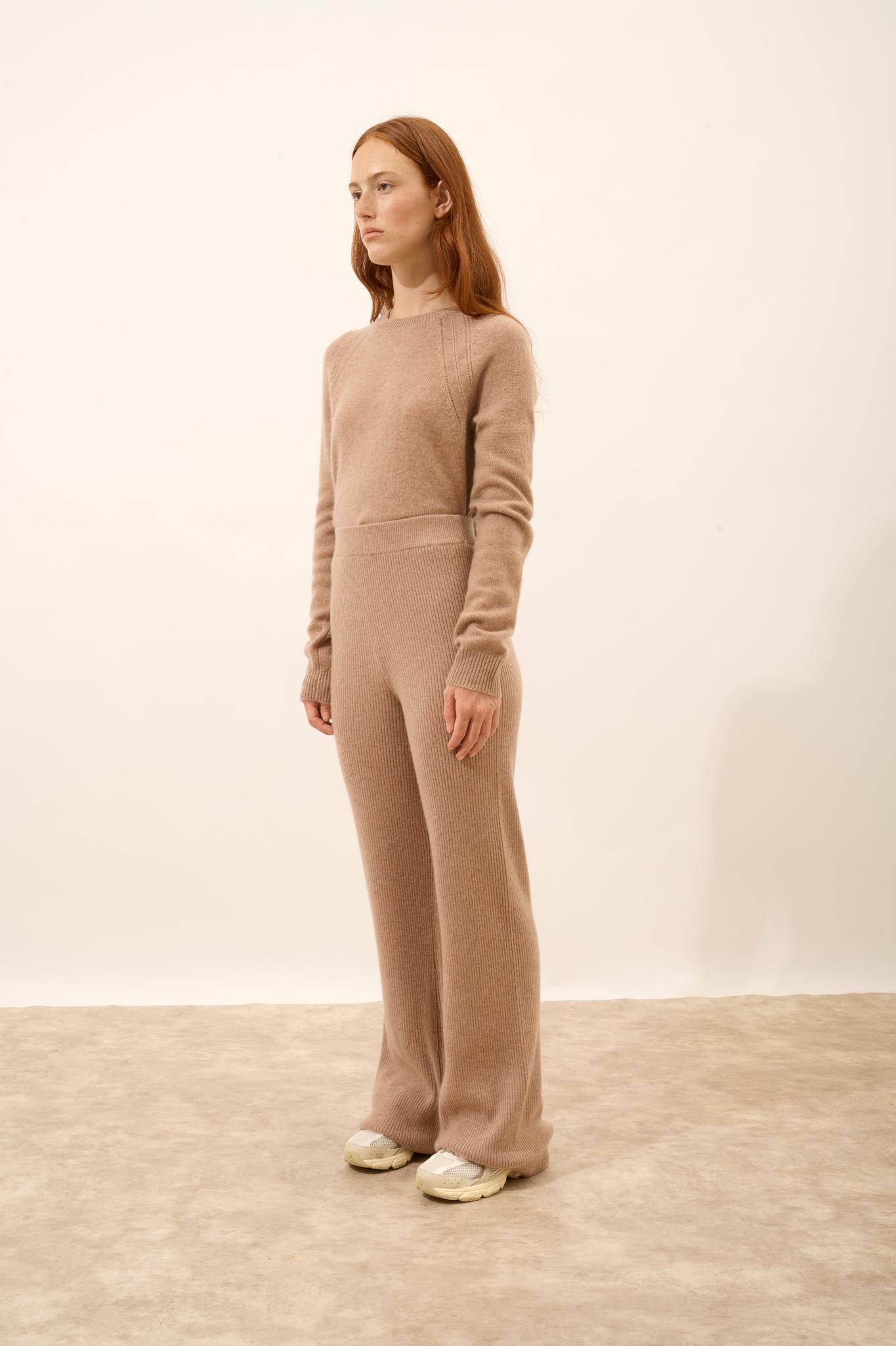 MARGRET pantalon  camel chiné