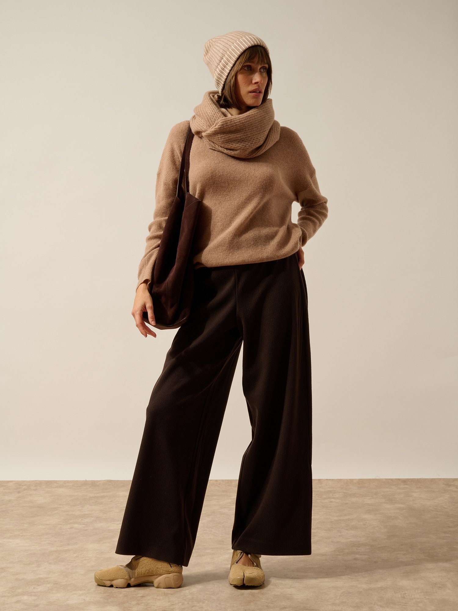 marina tour de cou 4 fils camel chiné