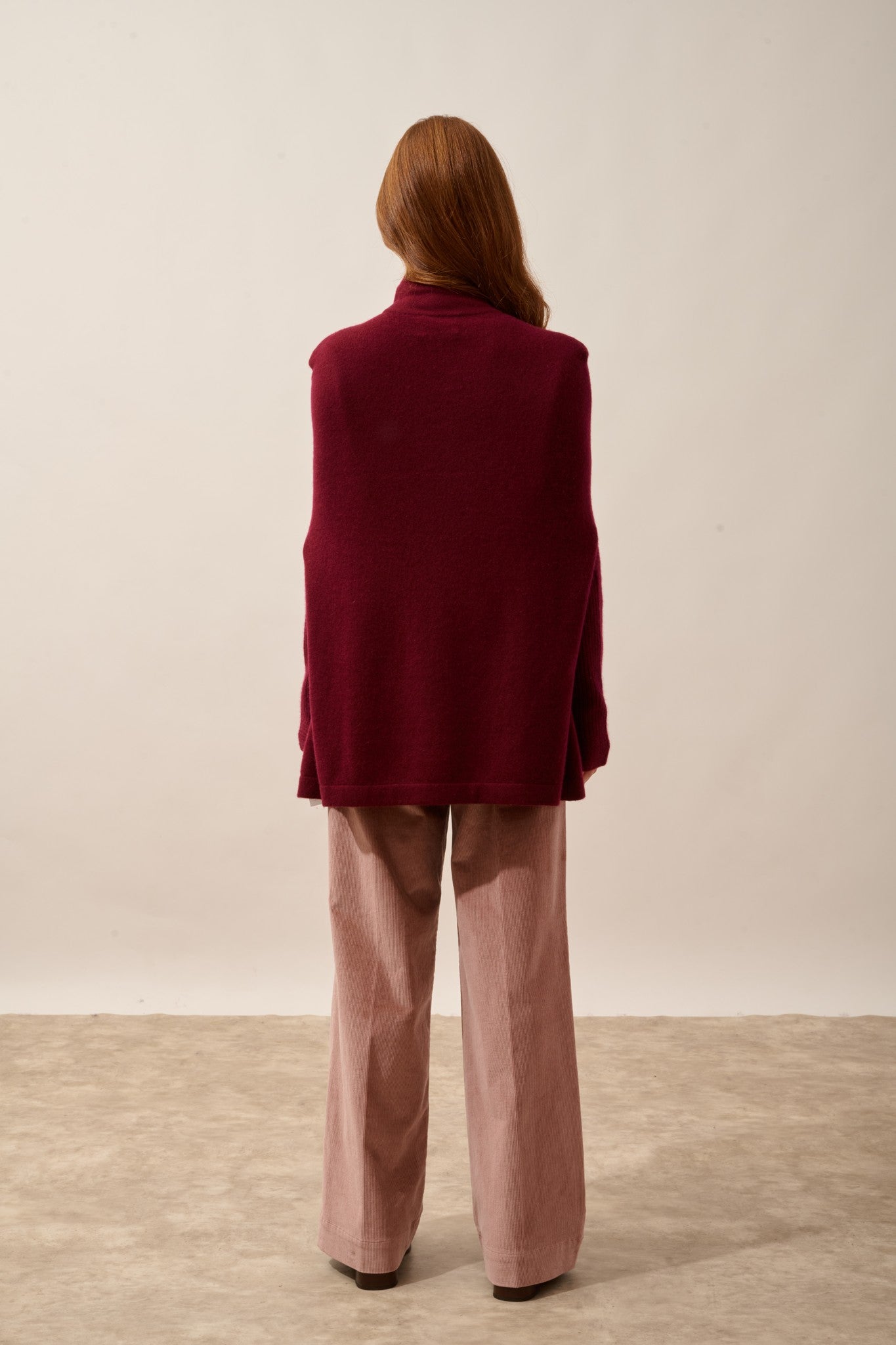 miamar cape col rond cordon coulissant bordeaux