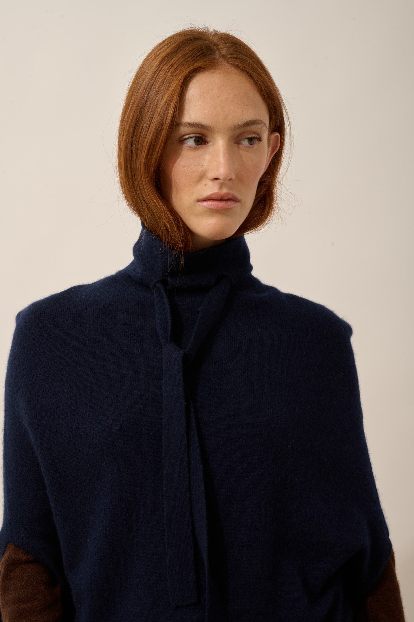 miamar cape col rond cordon coulissant navy