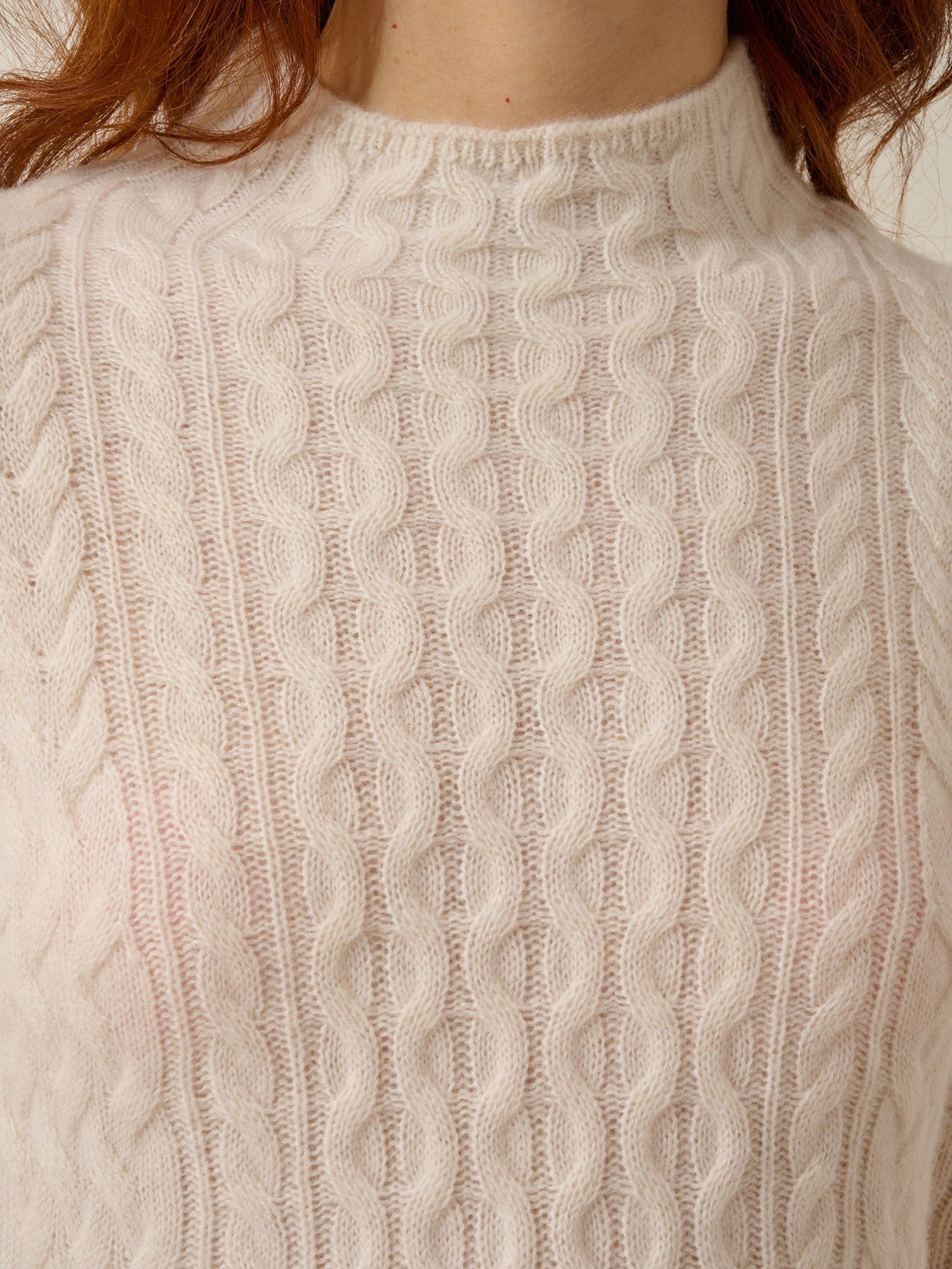 miko high-neck dress with 4 snowflake threads