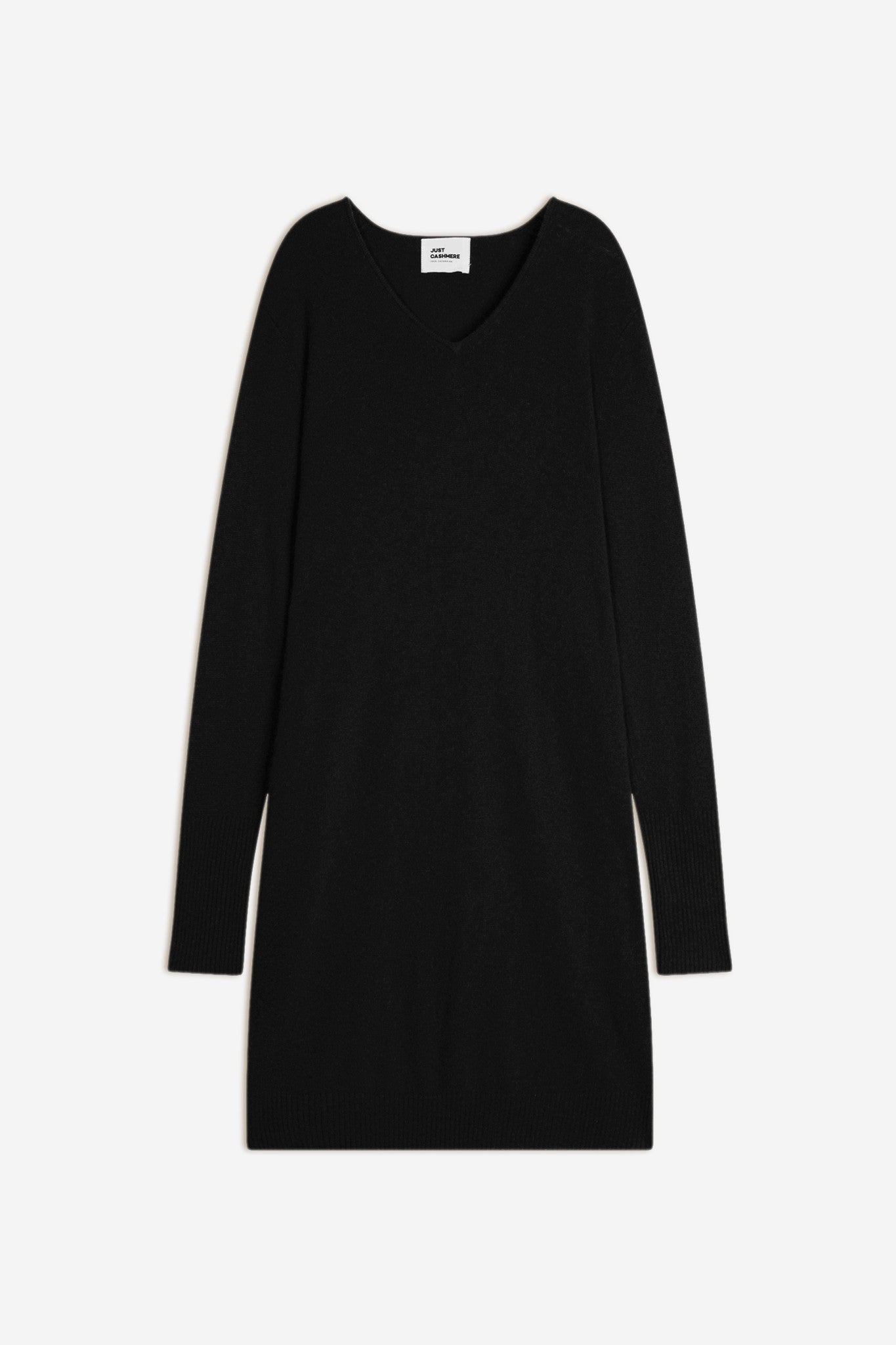 mileya robe col v noir