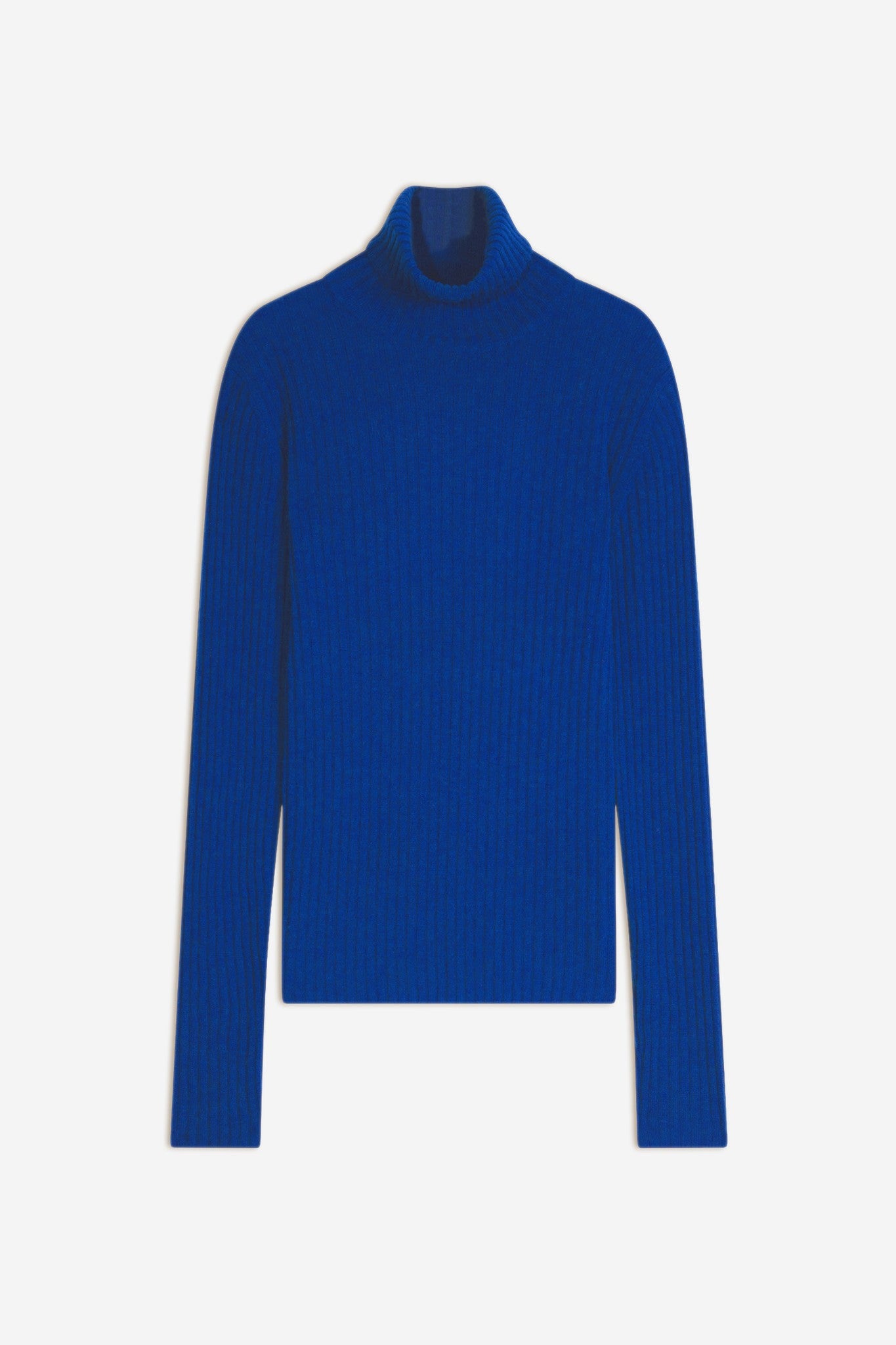 miraya pull col roulé bleu persan