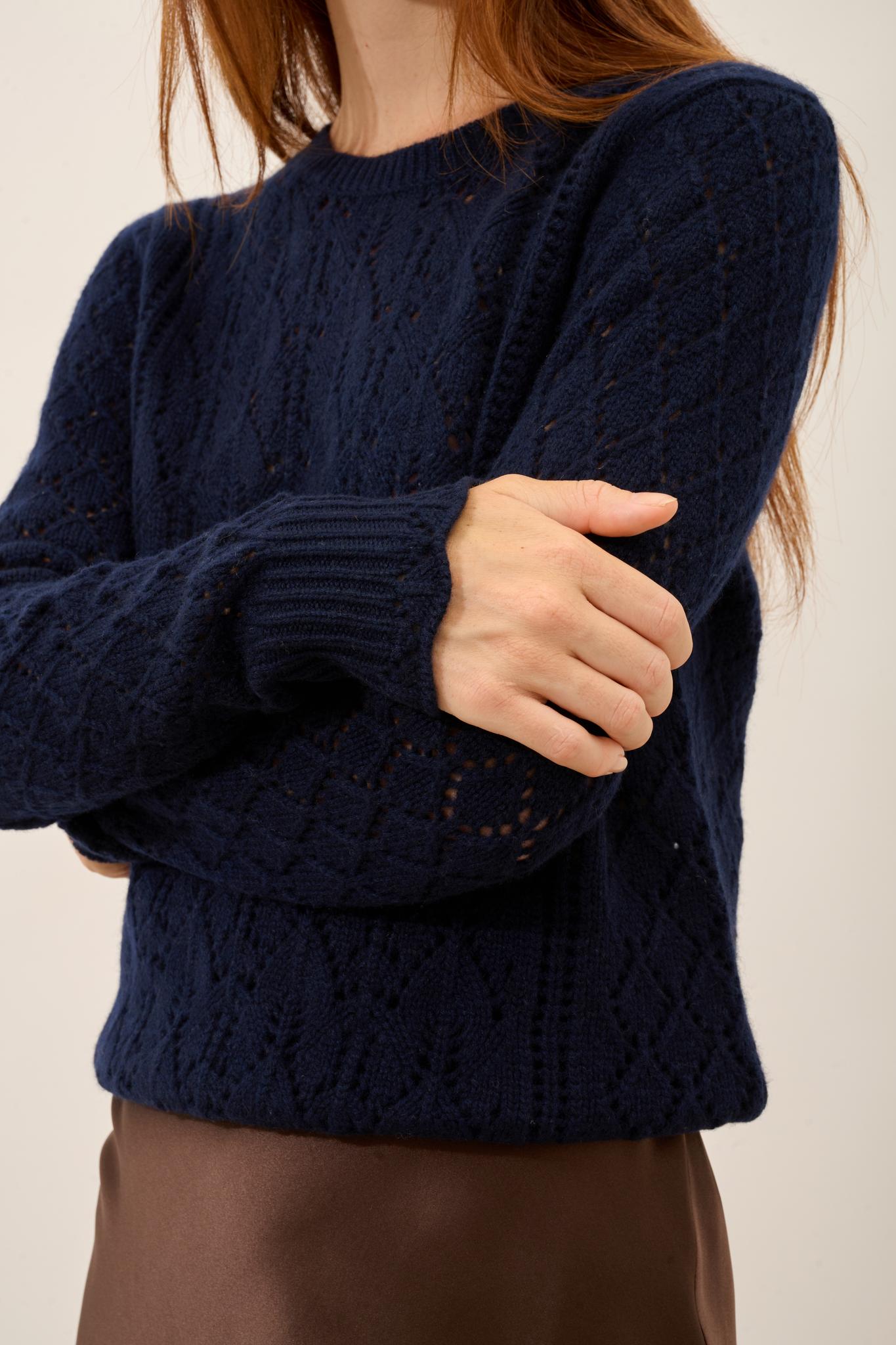 NADIA pull col rond navy