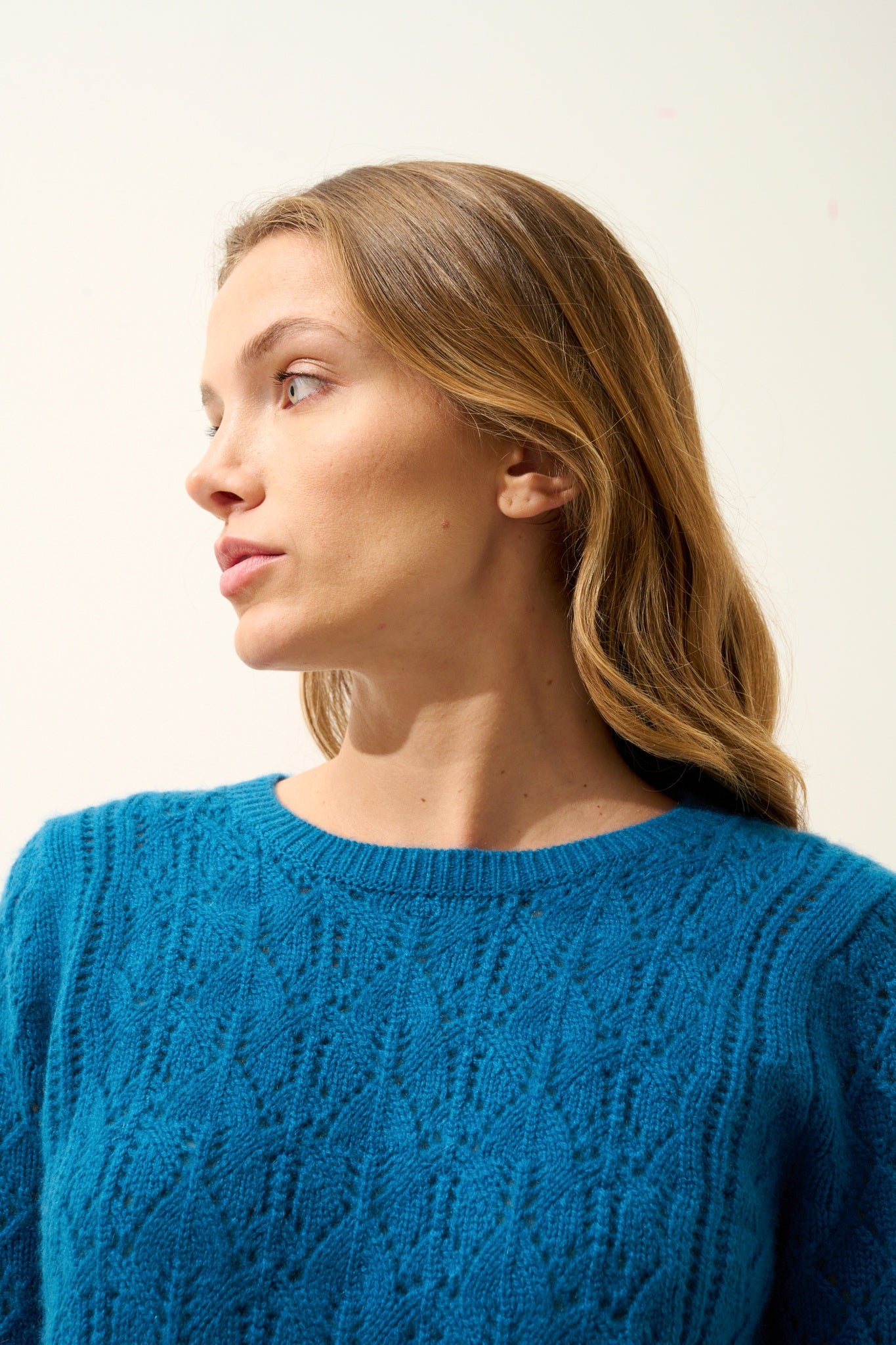 NADIA pull col rond paon