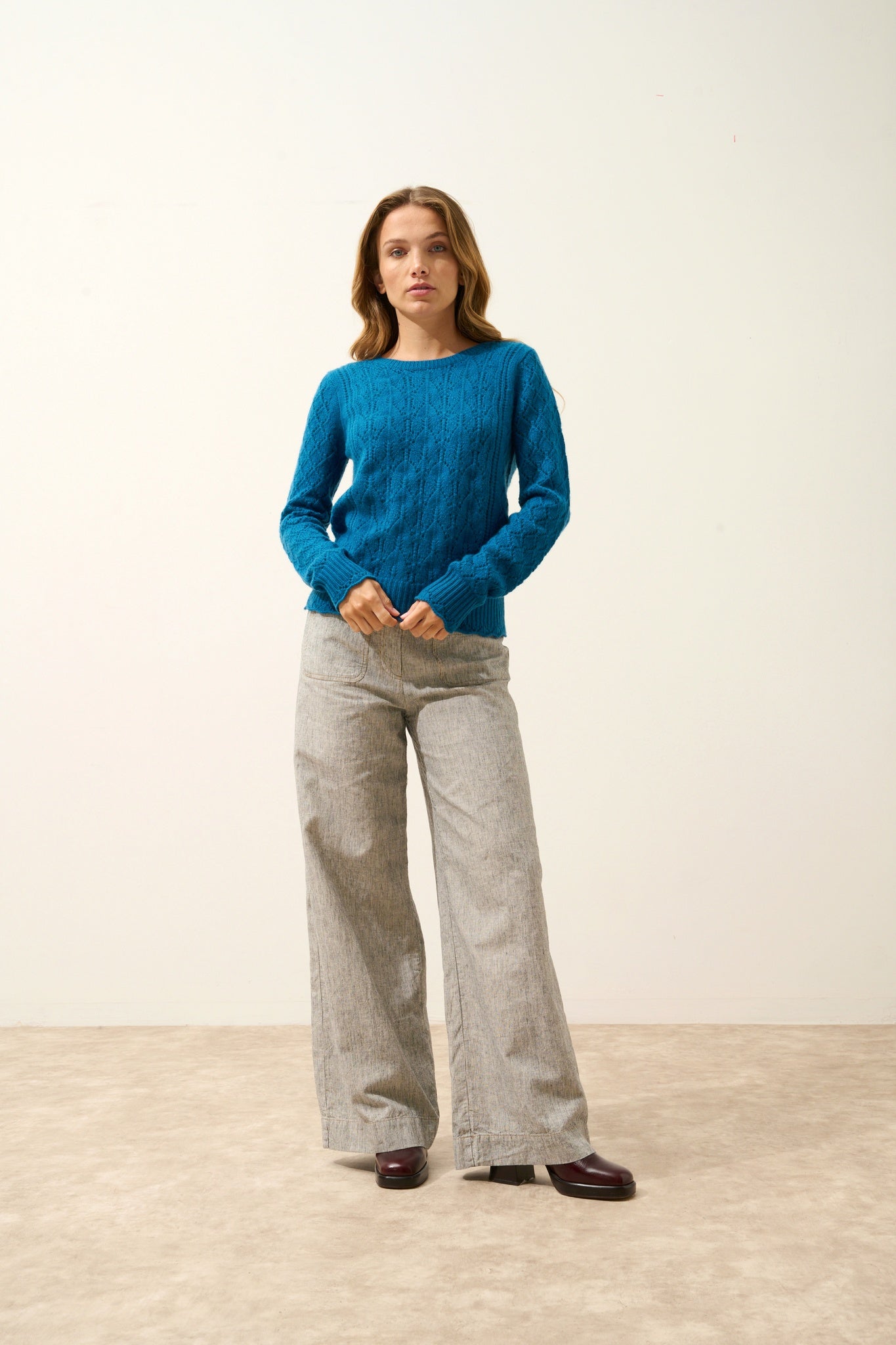 NADIA pull col rond paon