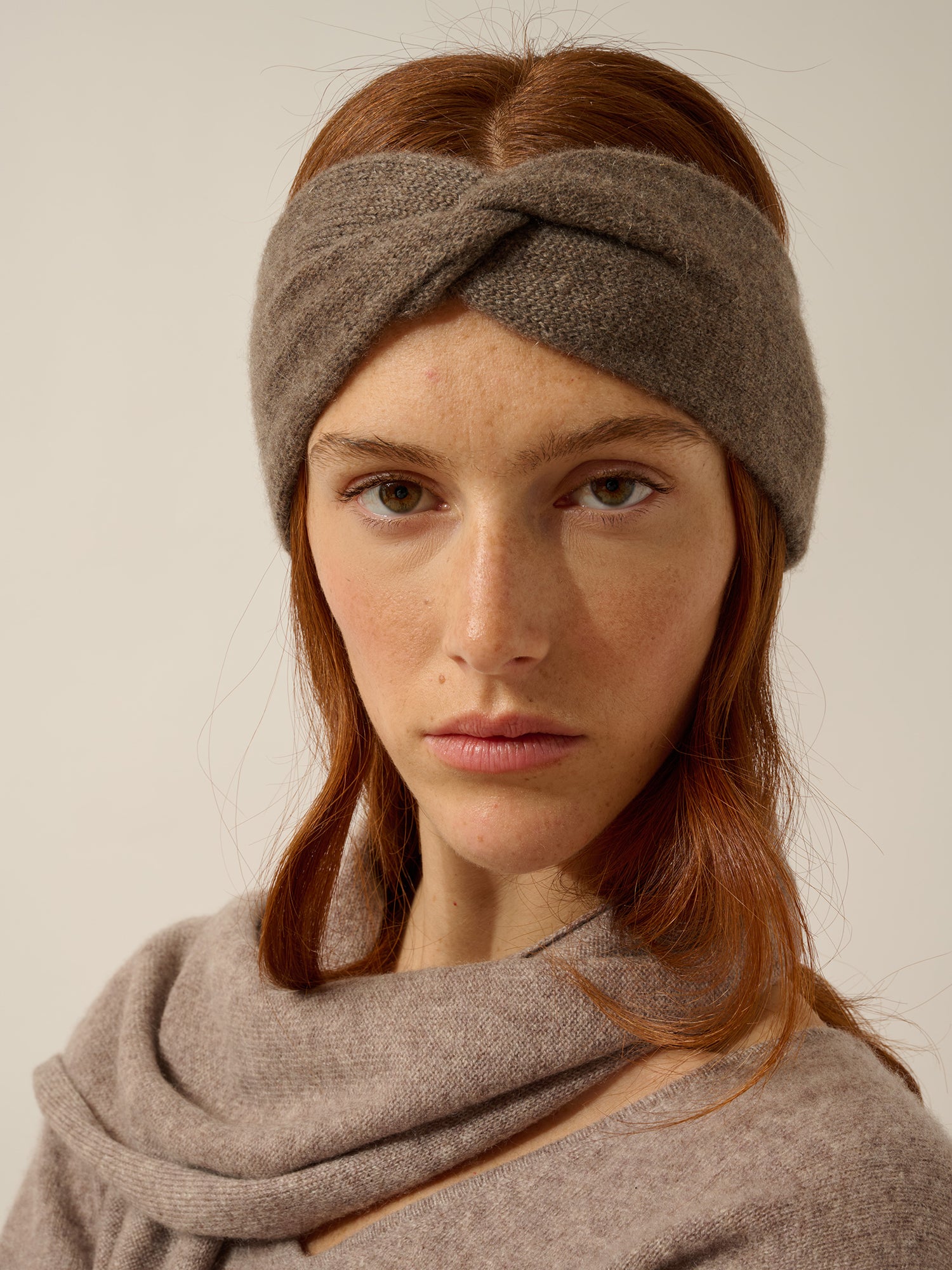 NAMAD bandeau 4 fils taupe chiné