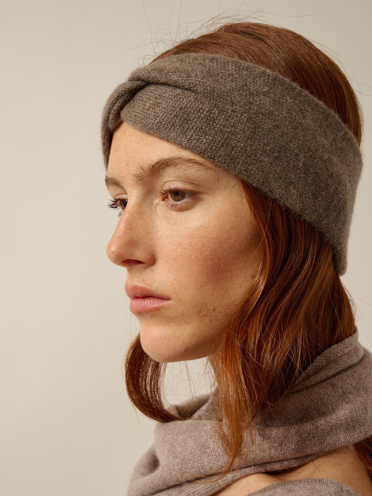 namad bandeau 4 fils taupe chiné