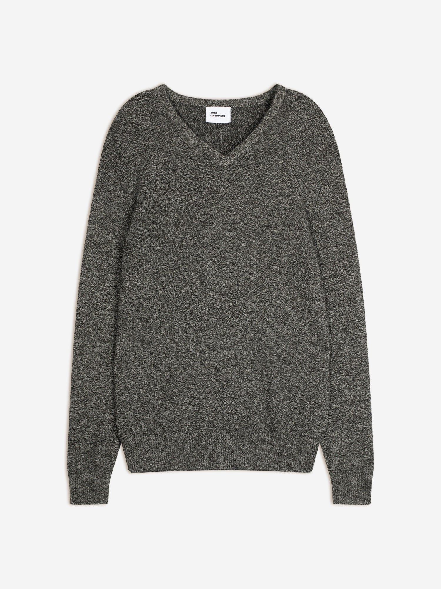 NATHAN  black/white V-neck sweater