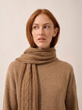 AELITH Écharpe 4 Fils Noisette