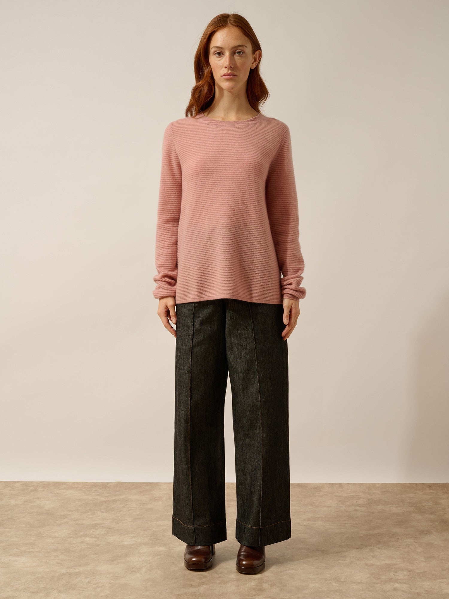 nethy rosewood boat neck sweater