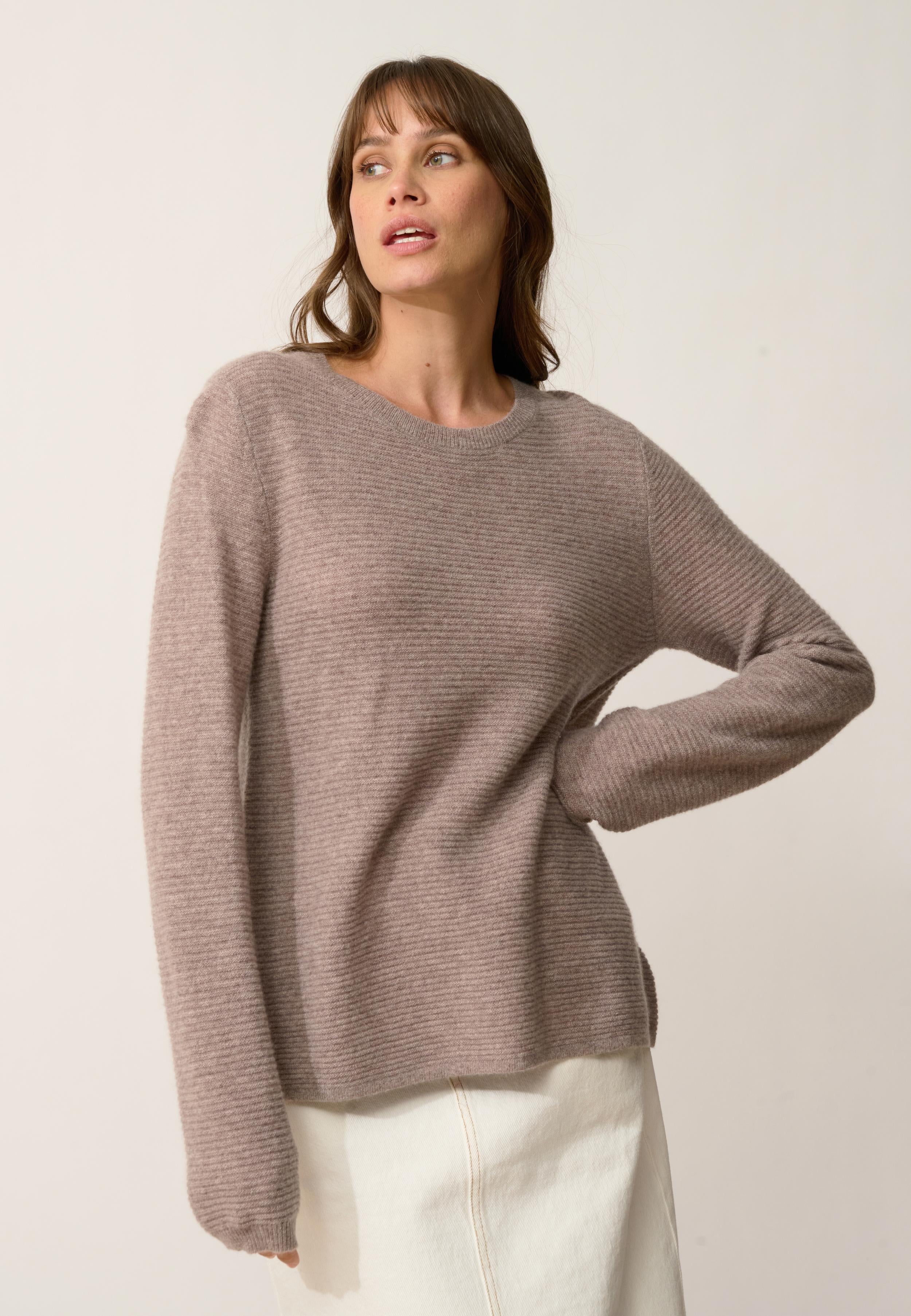 NETHY pull col bateau caribou chiné