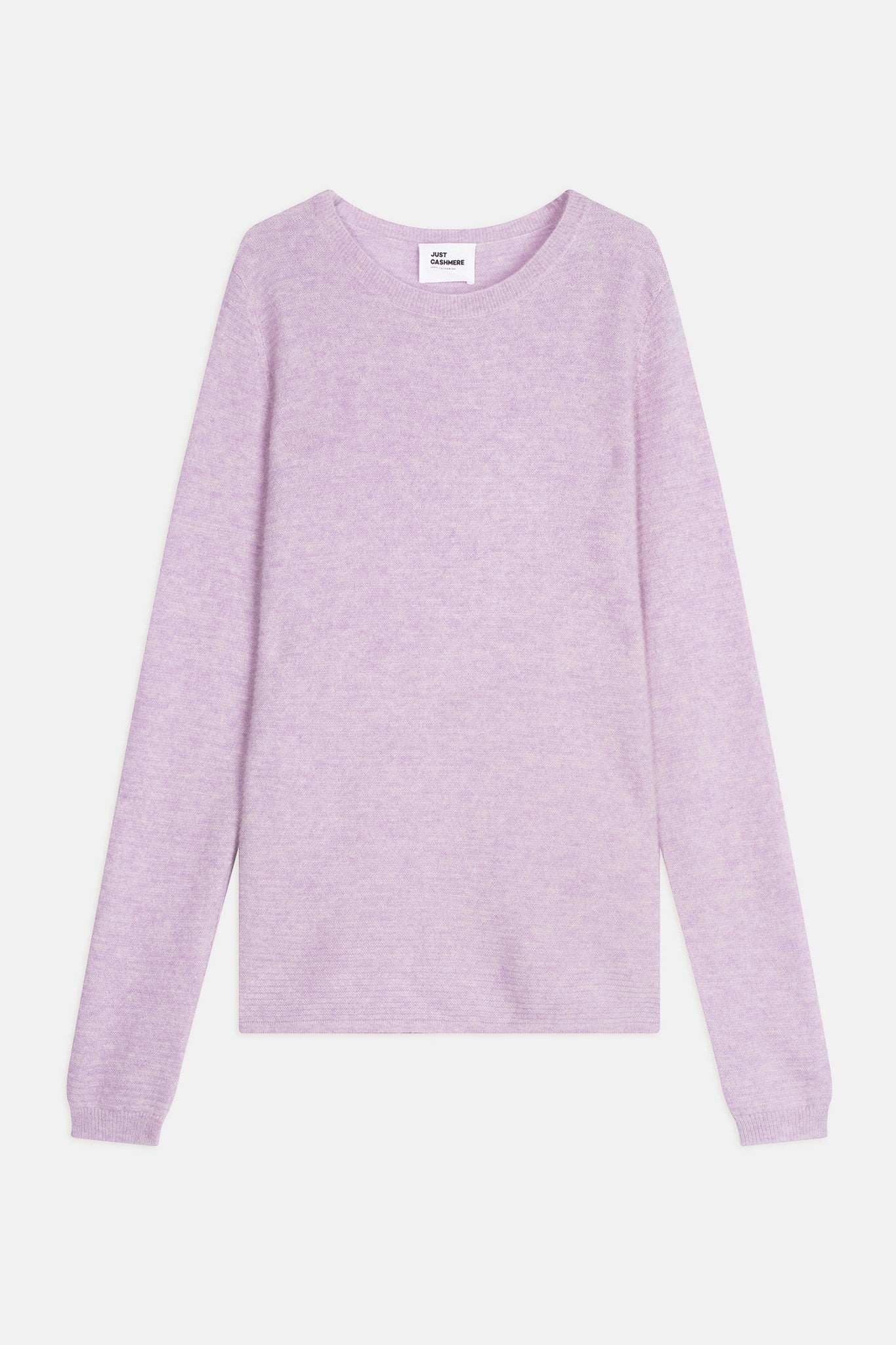 nethy pull col bateau mauve chiné