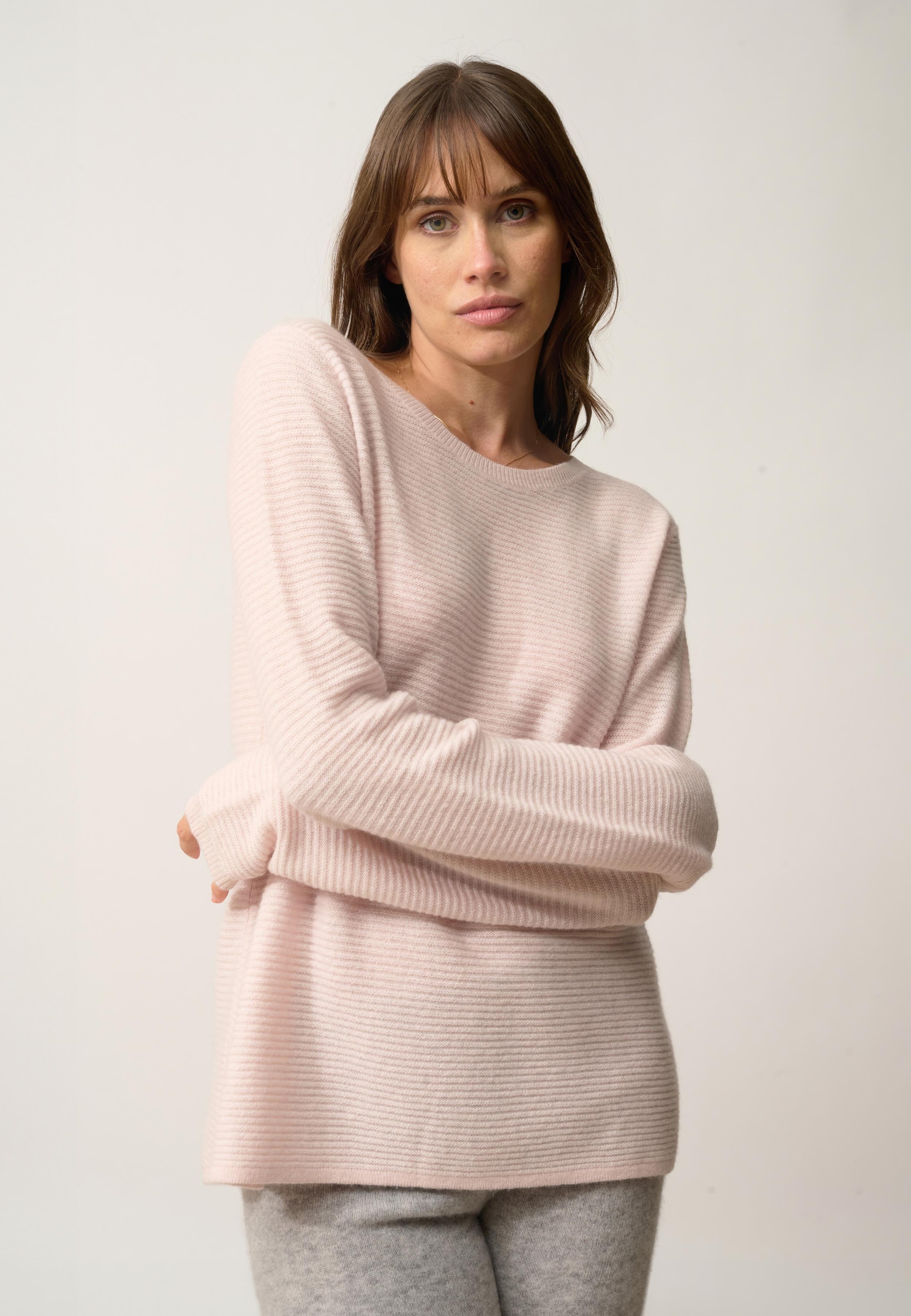 NETHY pull col bateau poudre