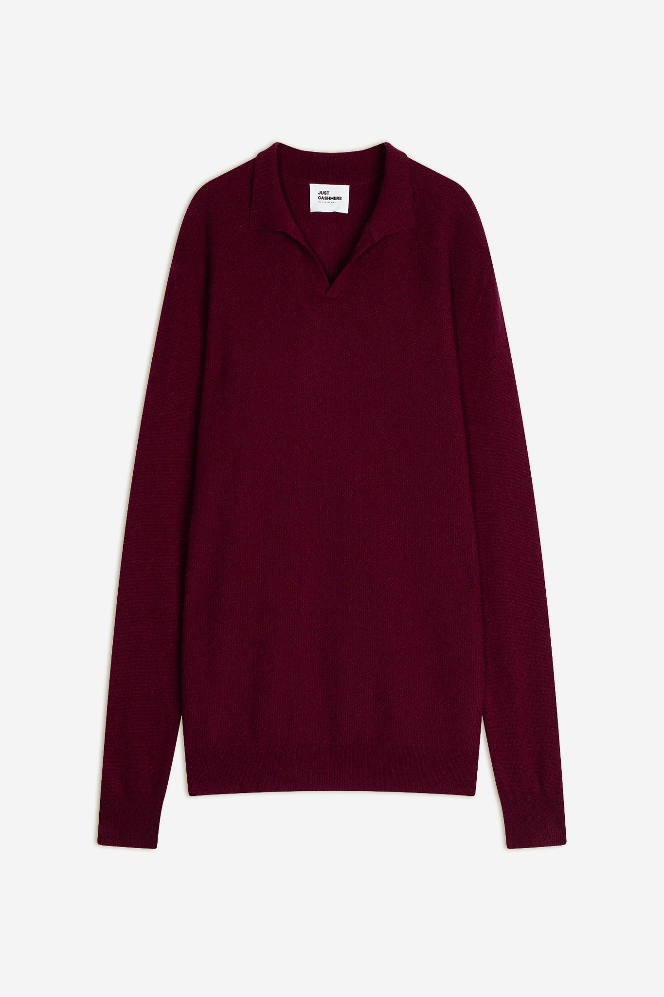 noah pull col polo ouvert bordeaux