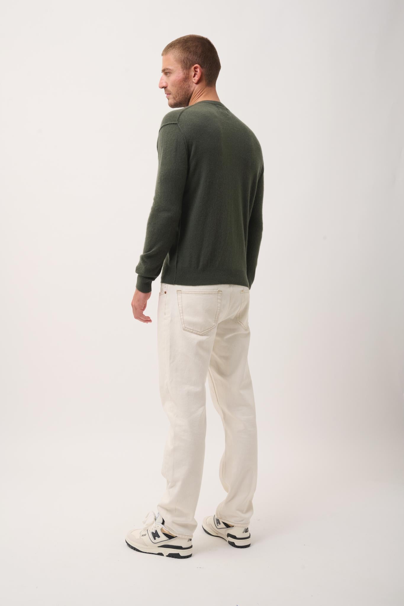 NOE pull col rond kaki