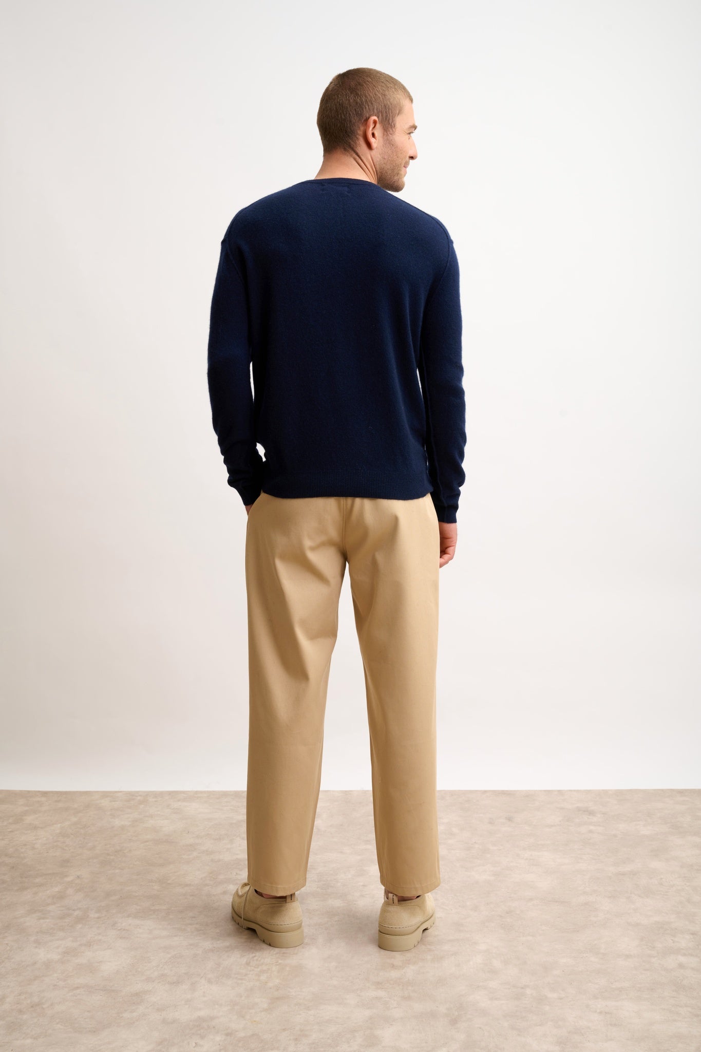 NOE pull col rond navy