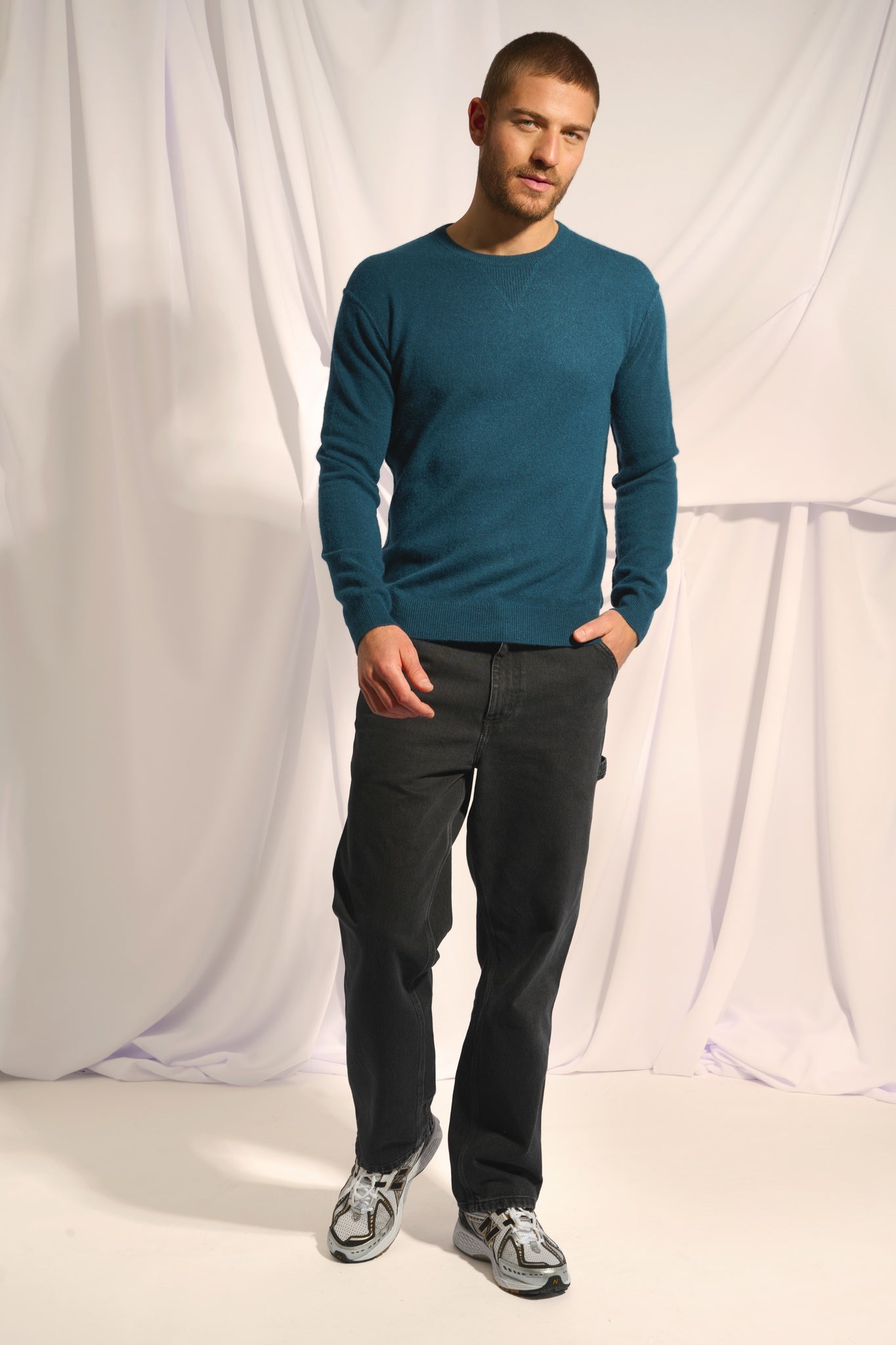 NOE pull col rond vert canard