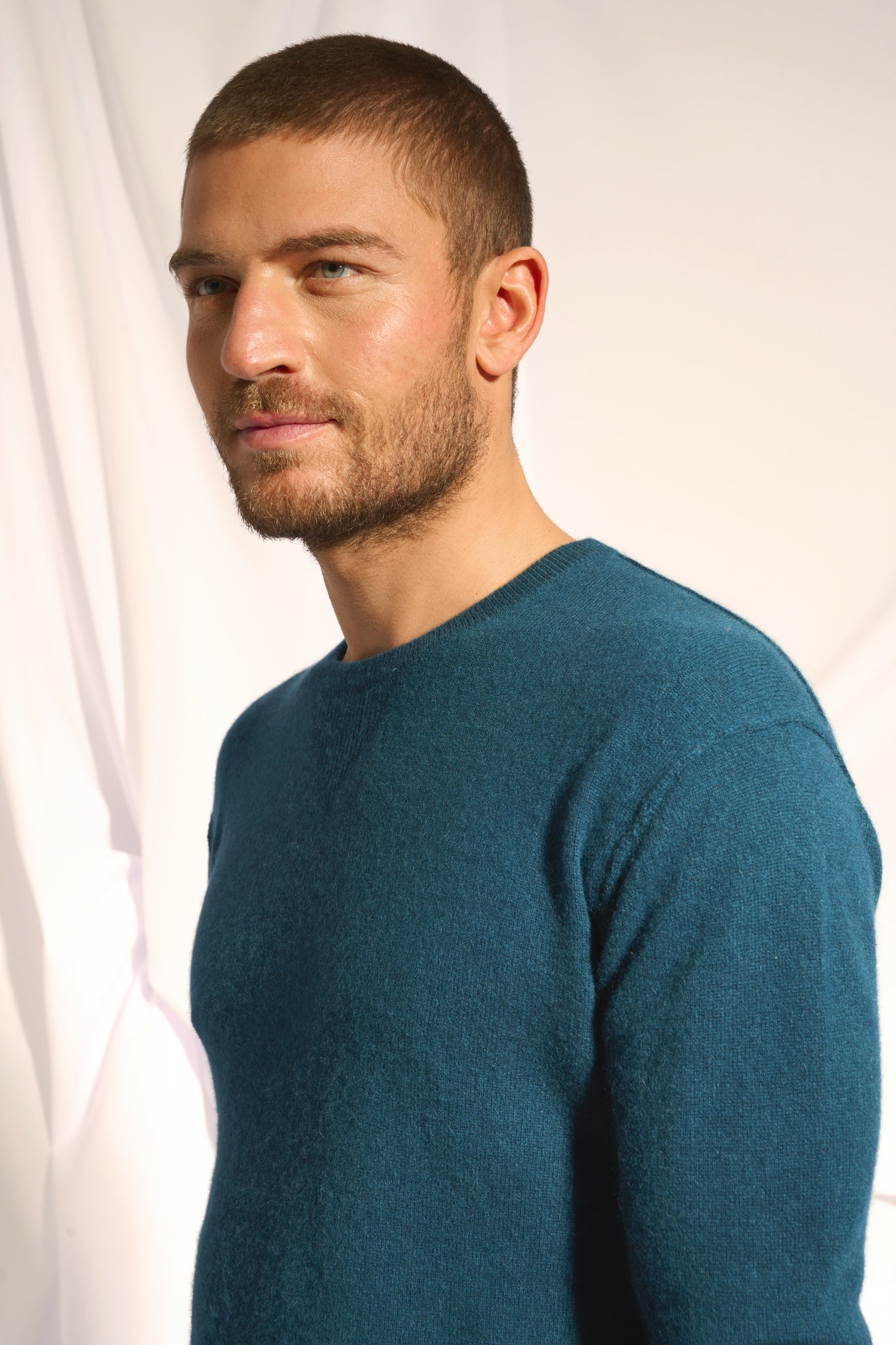 NOE duck green round-neck sweater