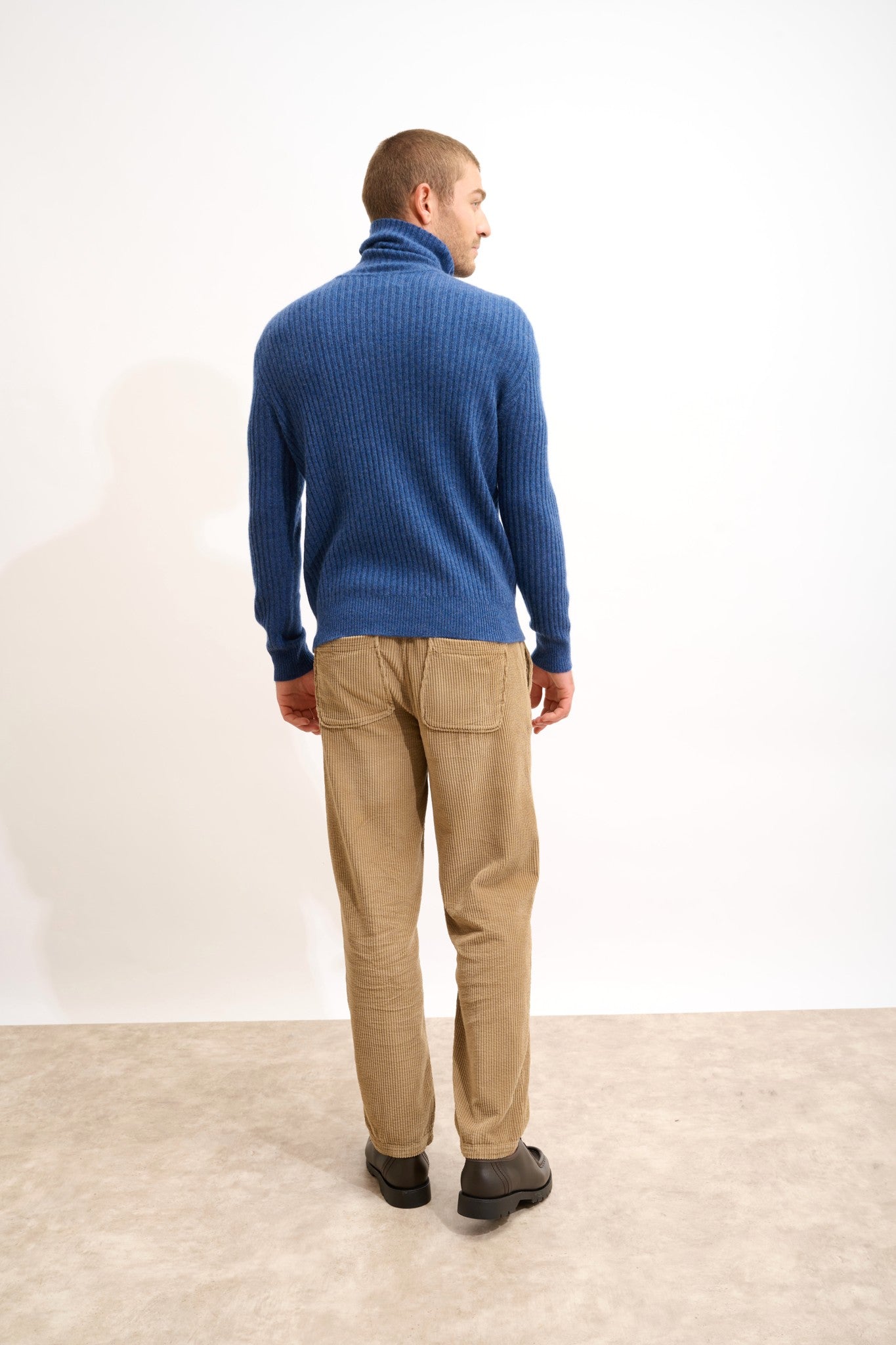 noi pull col roulé ocean chiné