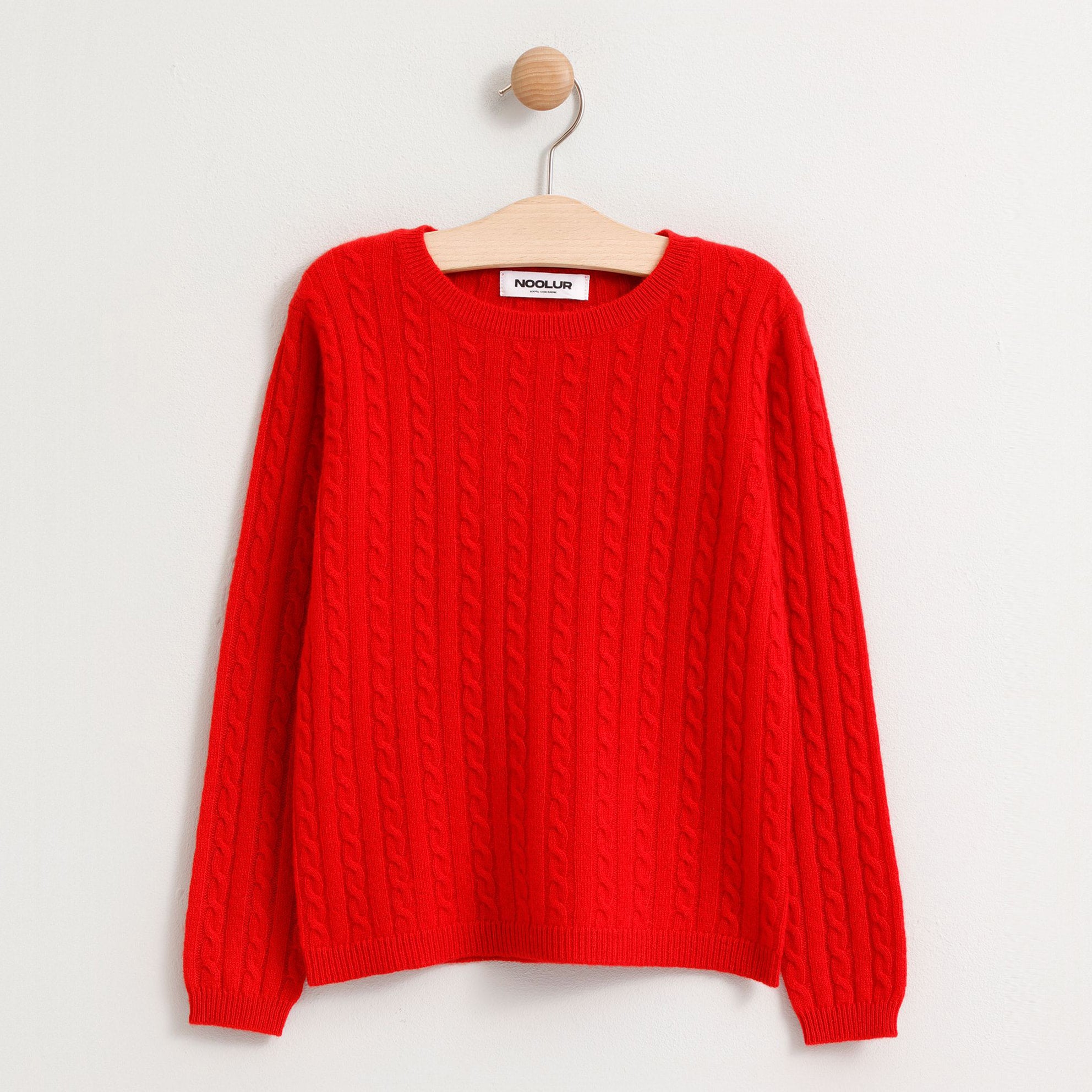 OKTAI pull col rond rouge