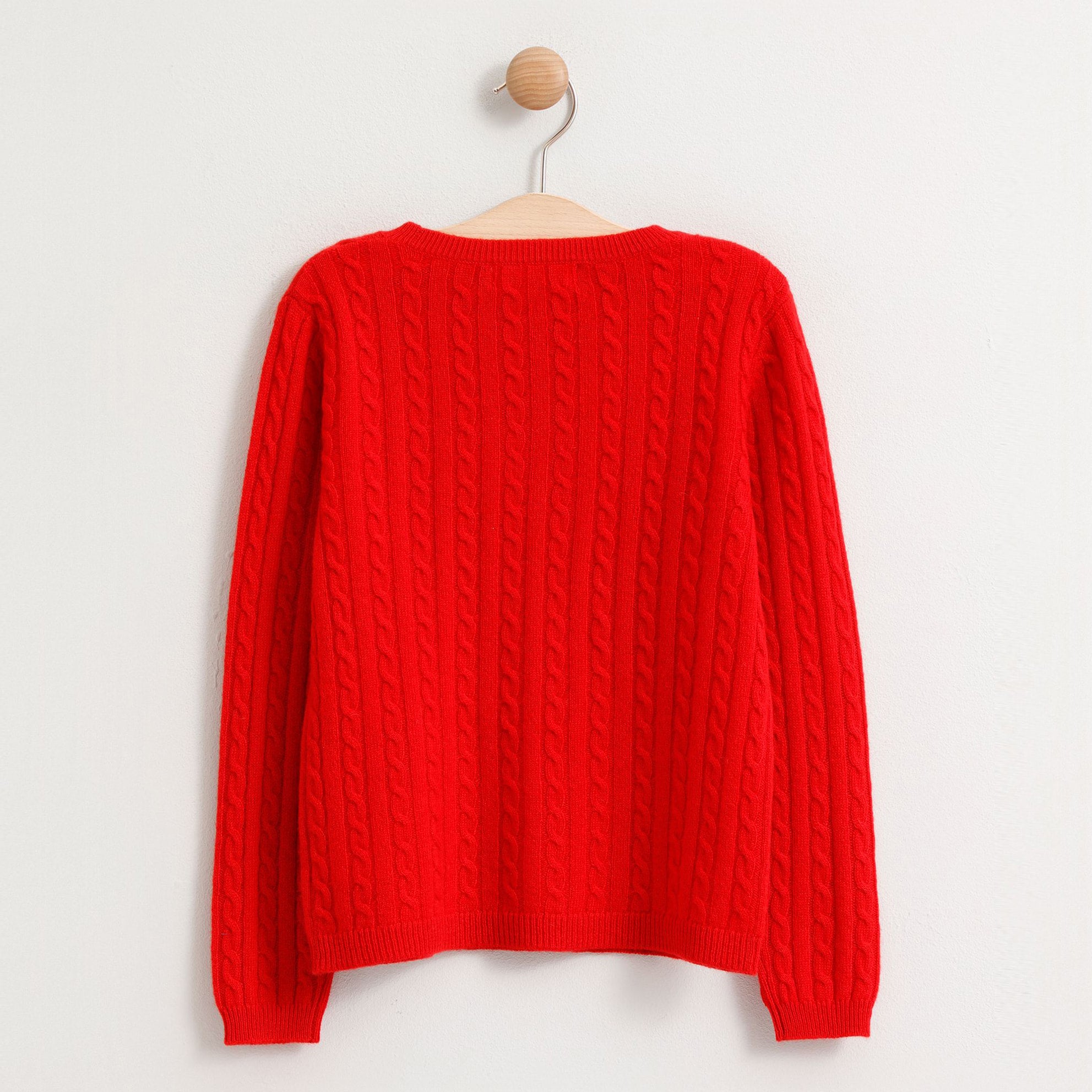 OKTAI pull col rond rouge