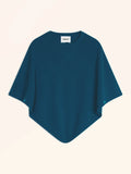 ULAANGOM Poncho Pfauenblau