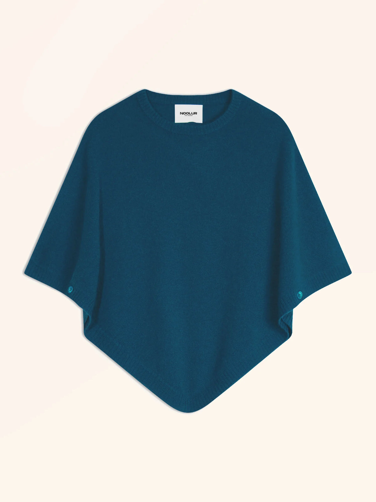 ULAANGOM Poncho Pfauenblau