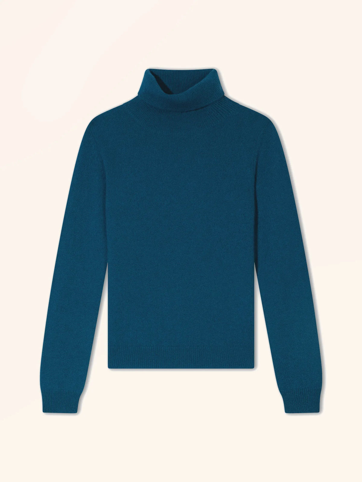 ULIASTAI Pullover Rollkragen Pfauenblau