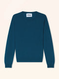 ERDENET Pullover Rundhalsausschnitt Pfauenblau