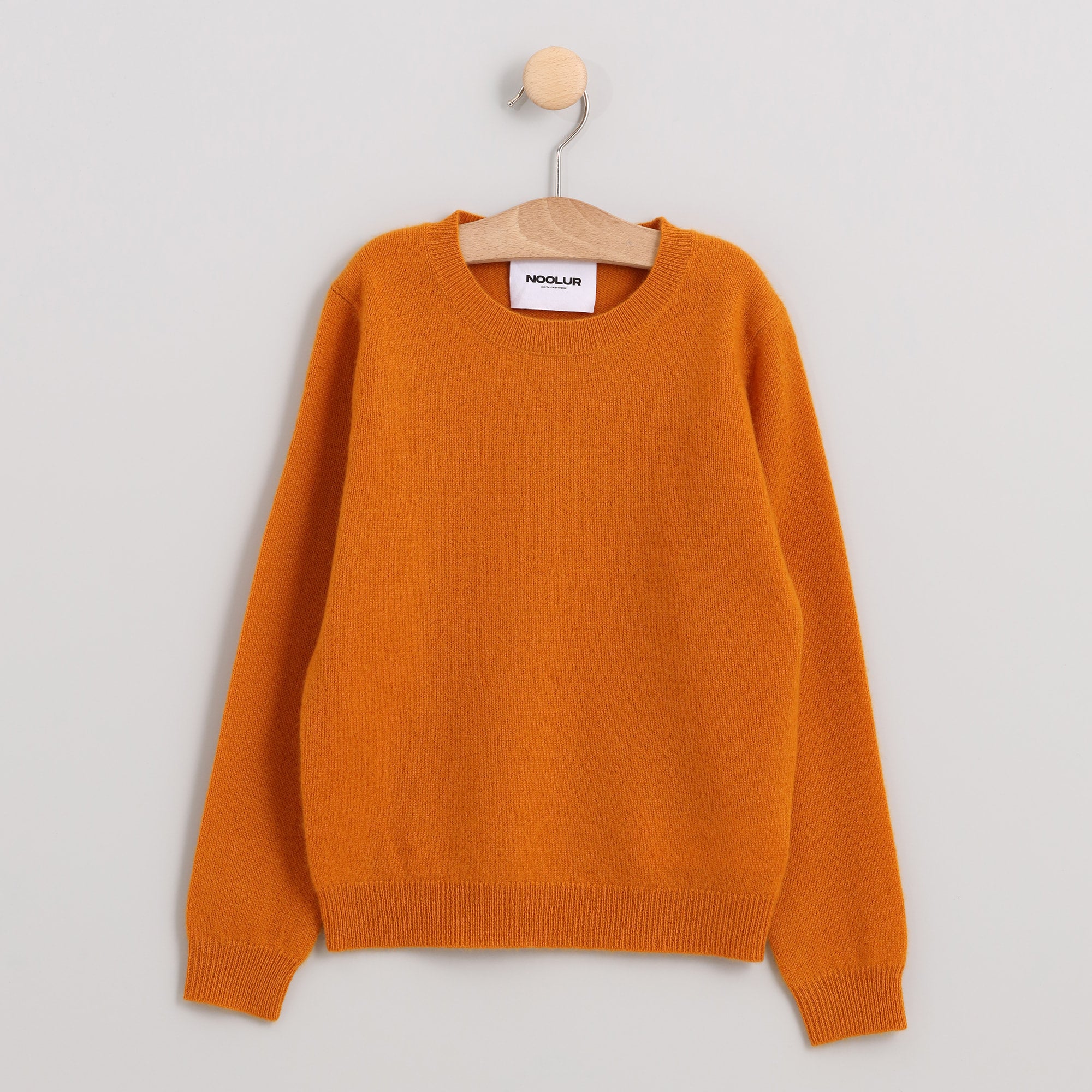 ERDENET ocher round neck sweater