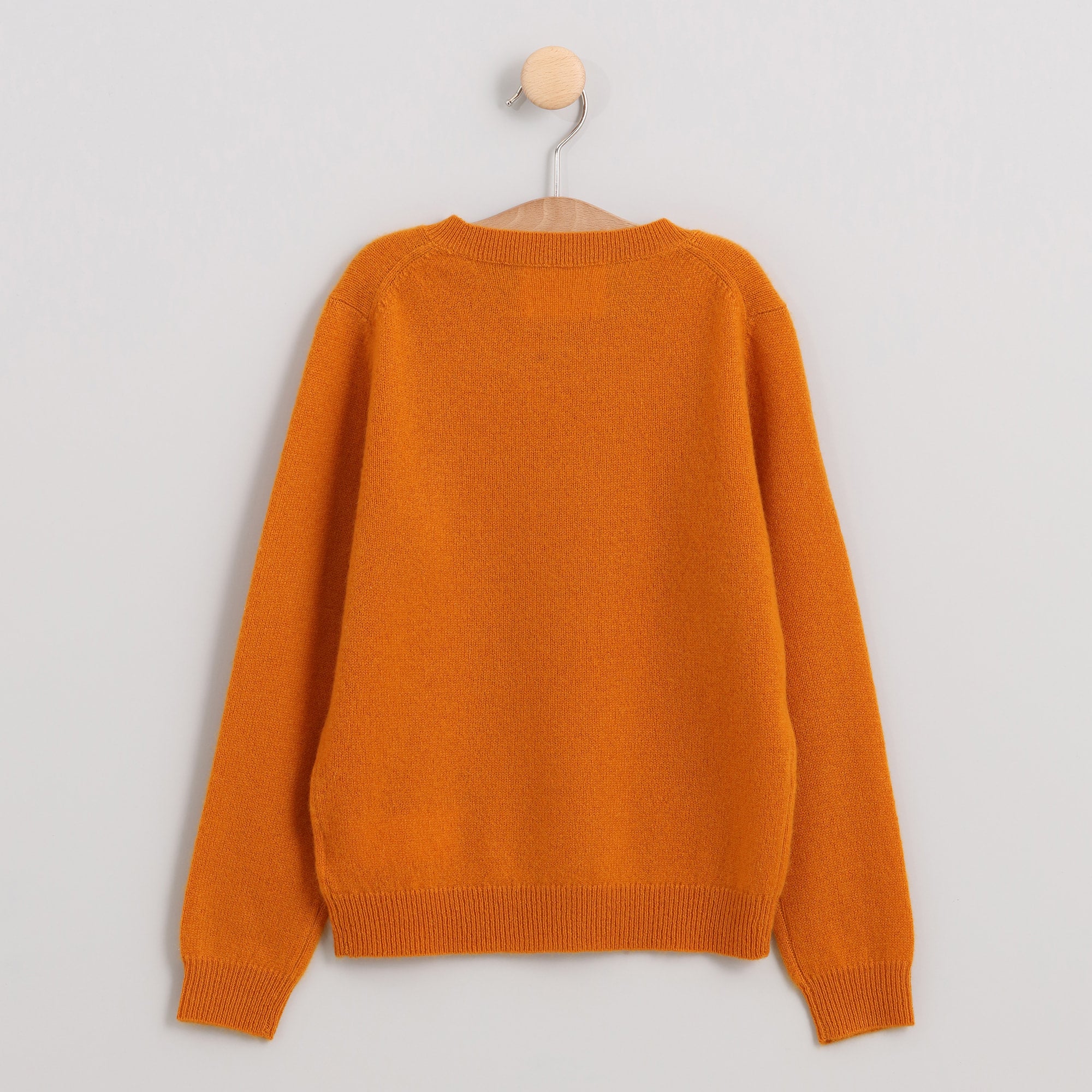 ERDENET ocher round neck sweater