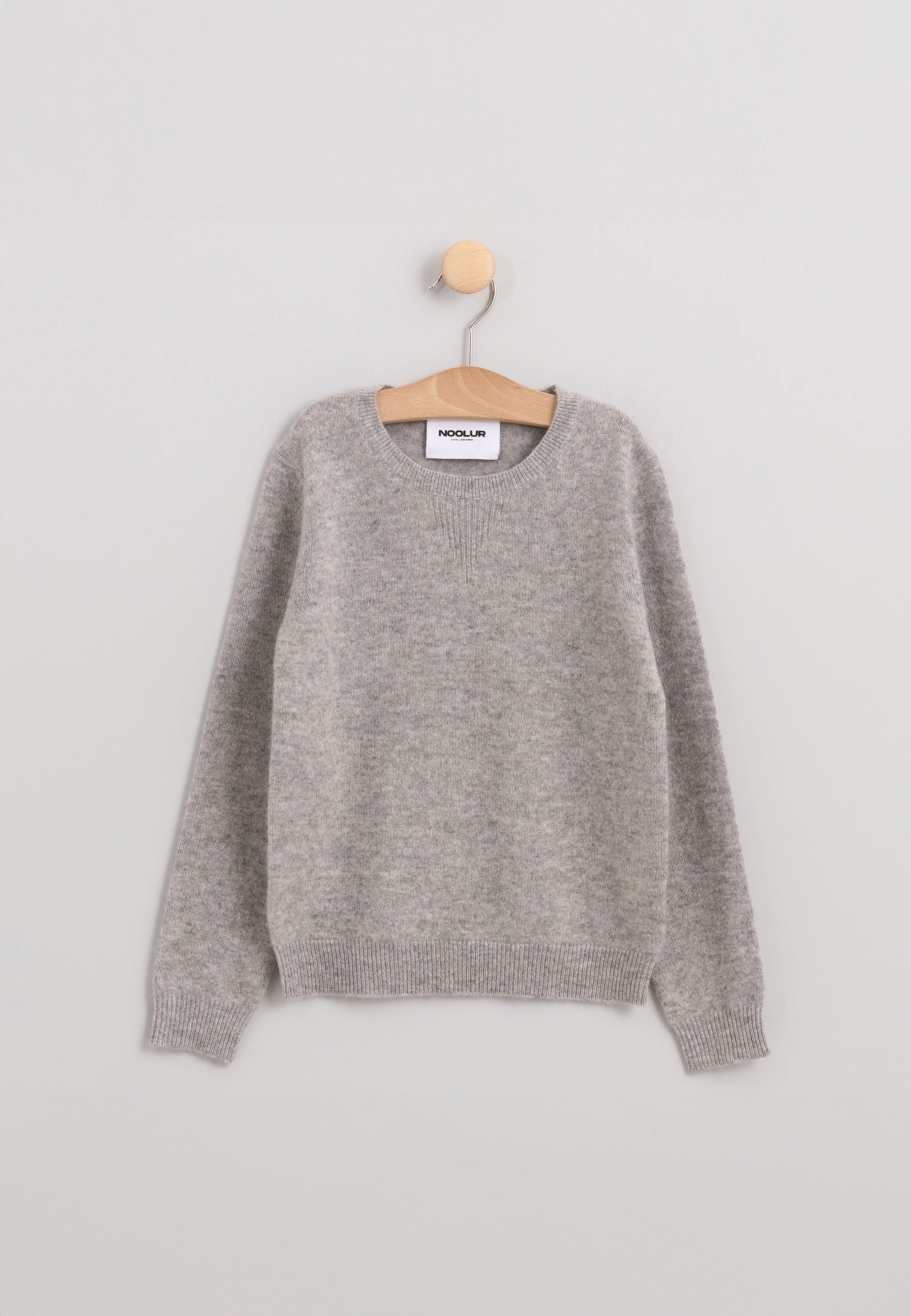 BAYAN round neck sweater in mottled cloud