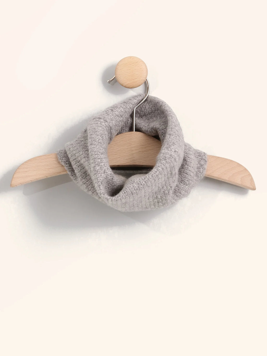 KHENTII Neck Warmer 4 Ply Heather Cloud