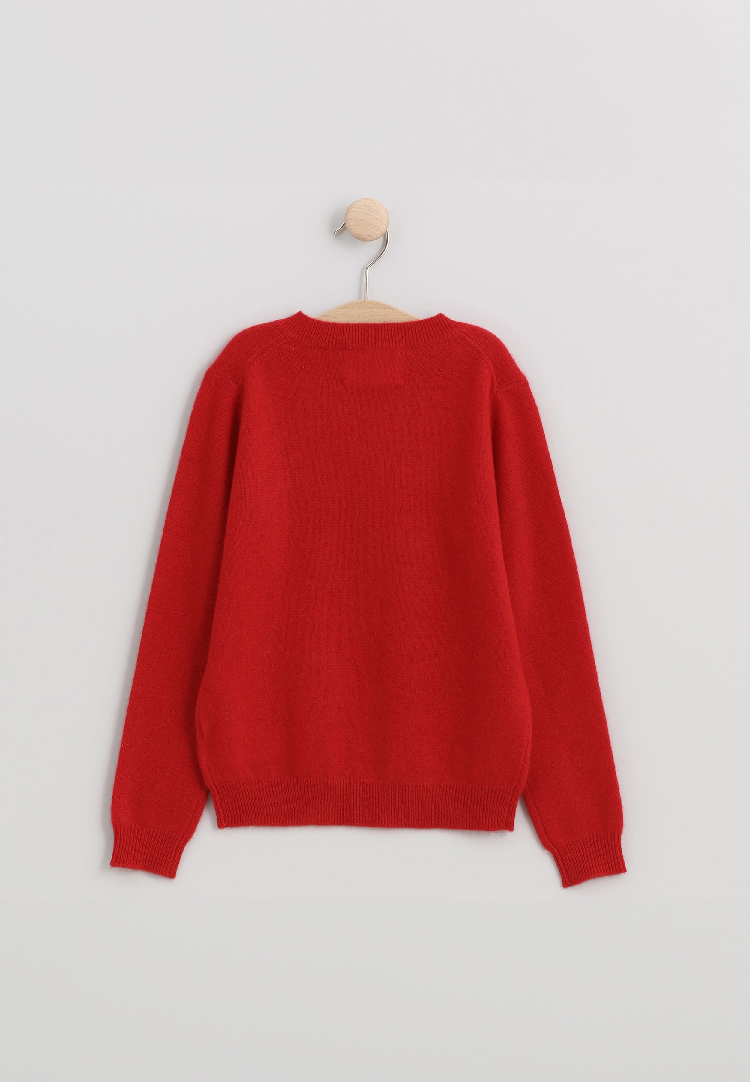 BARUUN red v-neck sweater